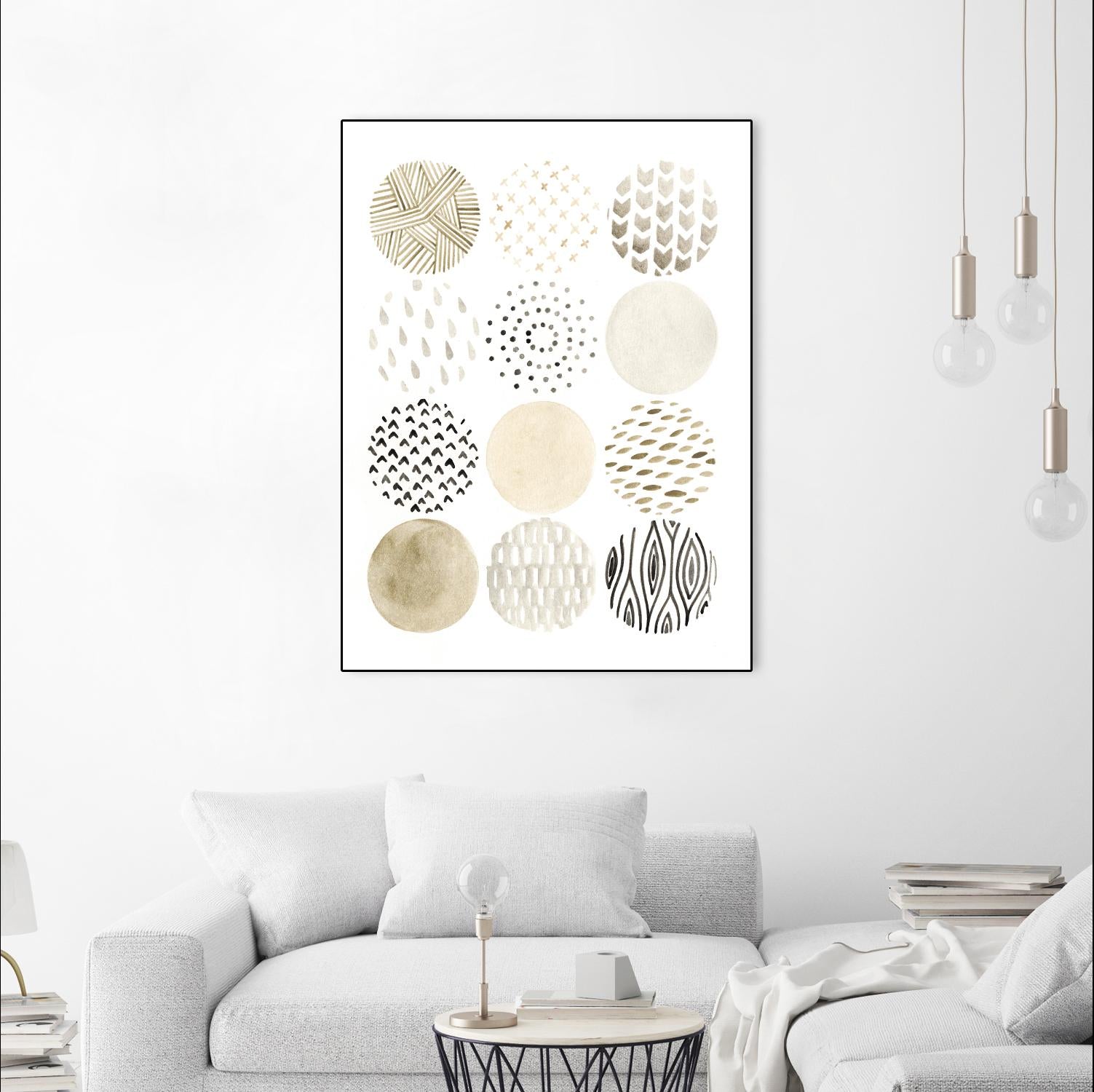 Neutral Pattern Play I by June Erica Vess on GIANT ART - brown abstract