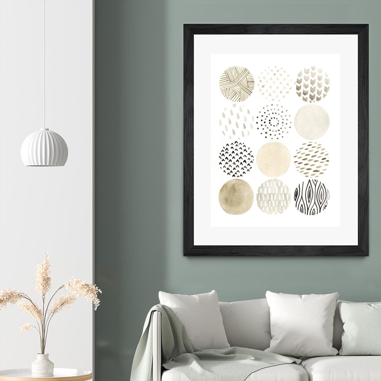 Neutral Pattern Play I by June Erica Vess on GIANT ART - brown abstract