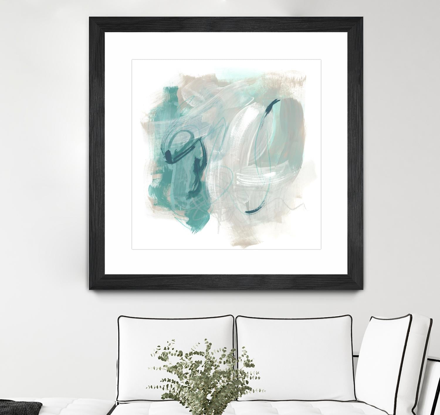 Coastal Fog IV by June Erica Vess on GIANT ART - green abstract