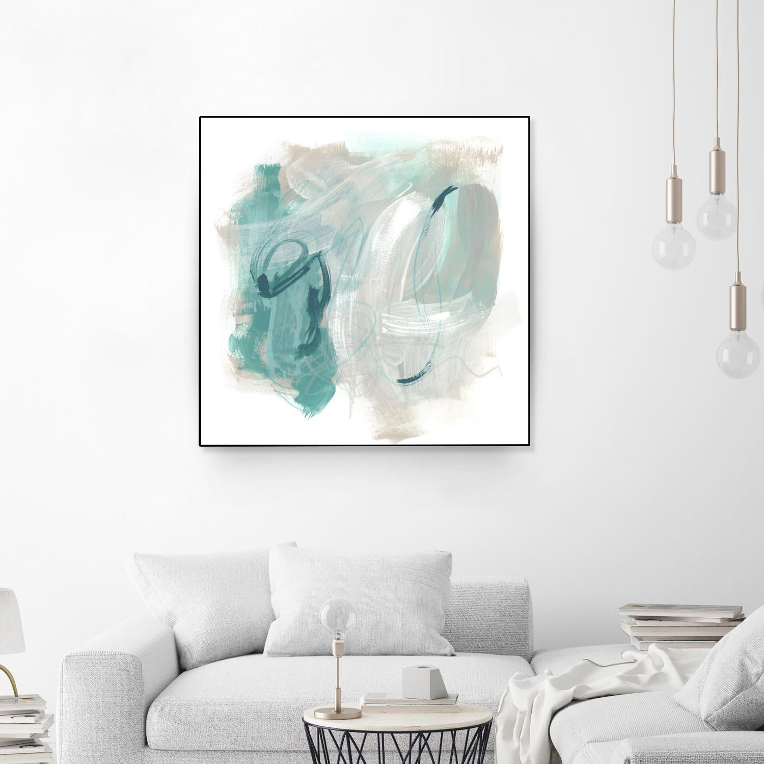 Coastal Fog IV by June Erica Vess on GIANT ART - green abstract