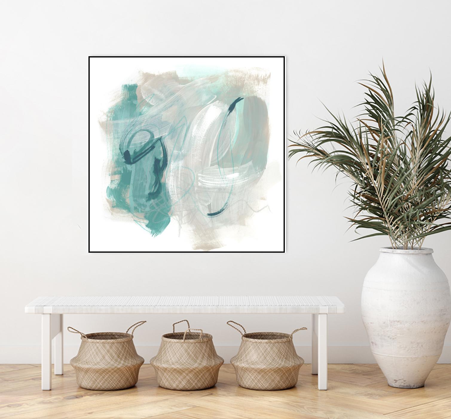 Coastal Fog IV by June Erica Vess on GIANT ART - green abstract