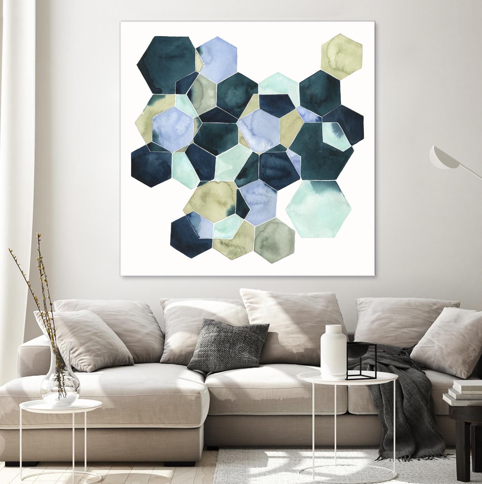 Crystallize II by Grace Popp on GIANT ART - green abstract