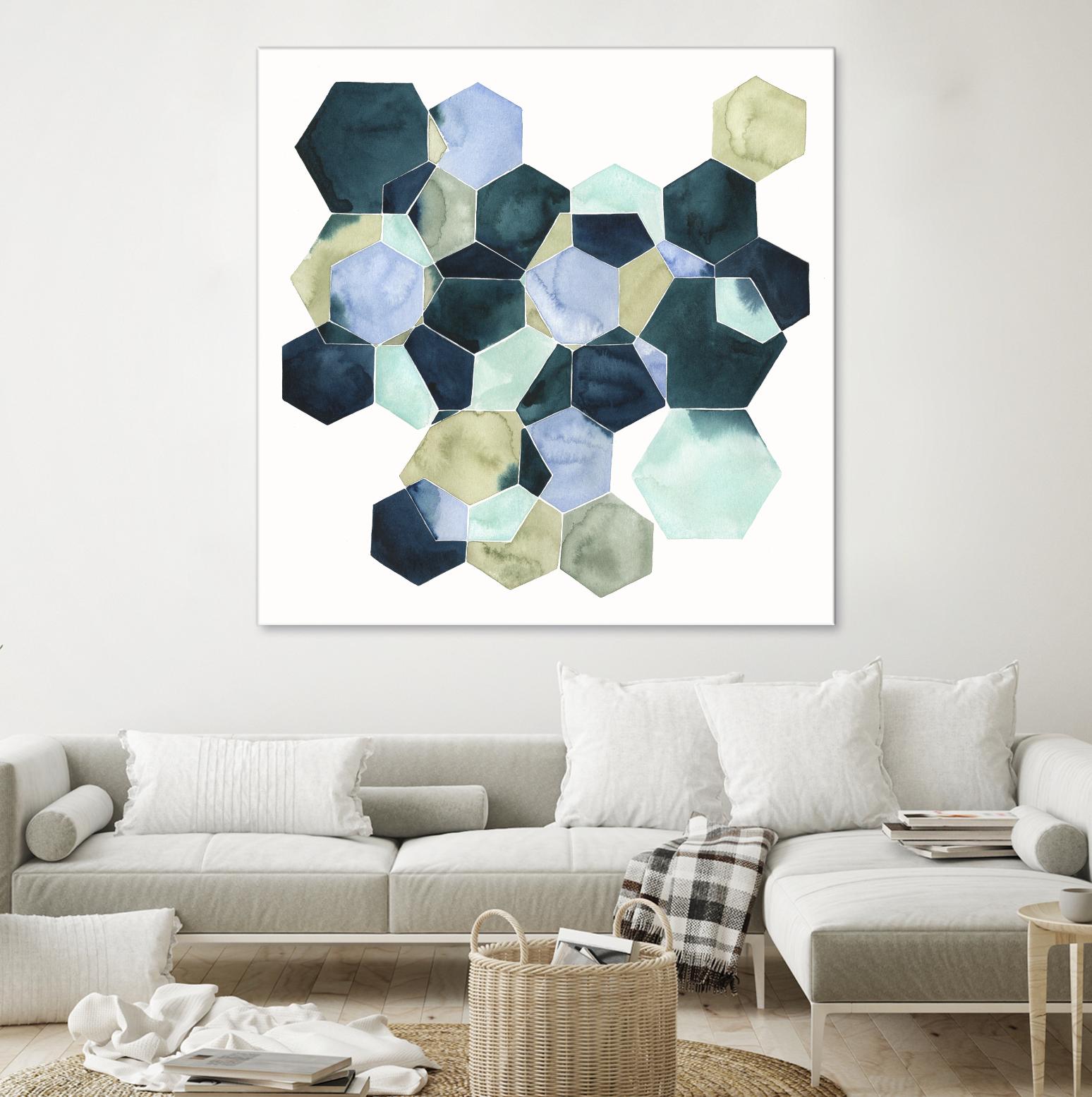 Crystallize II by Grace Popp on GIANT ART - green abstract