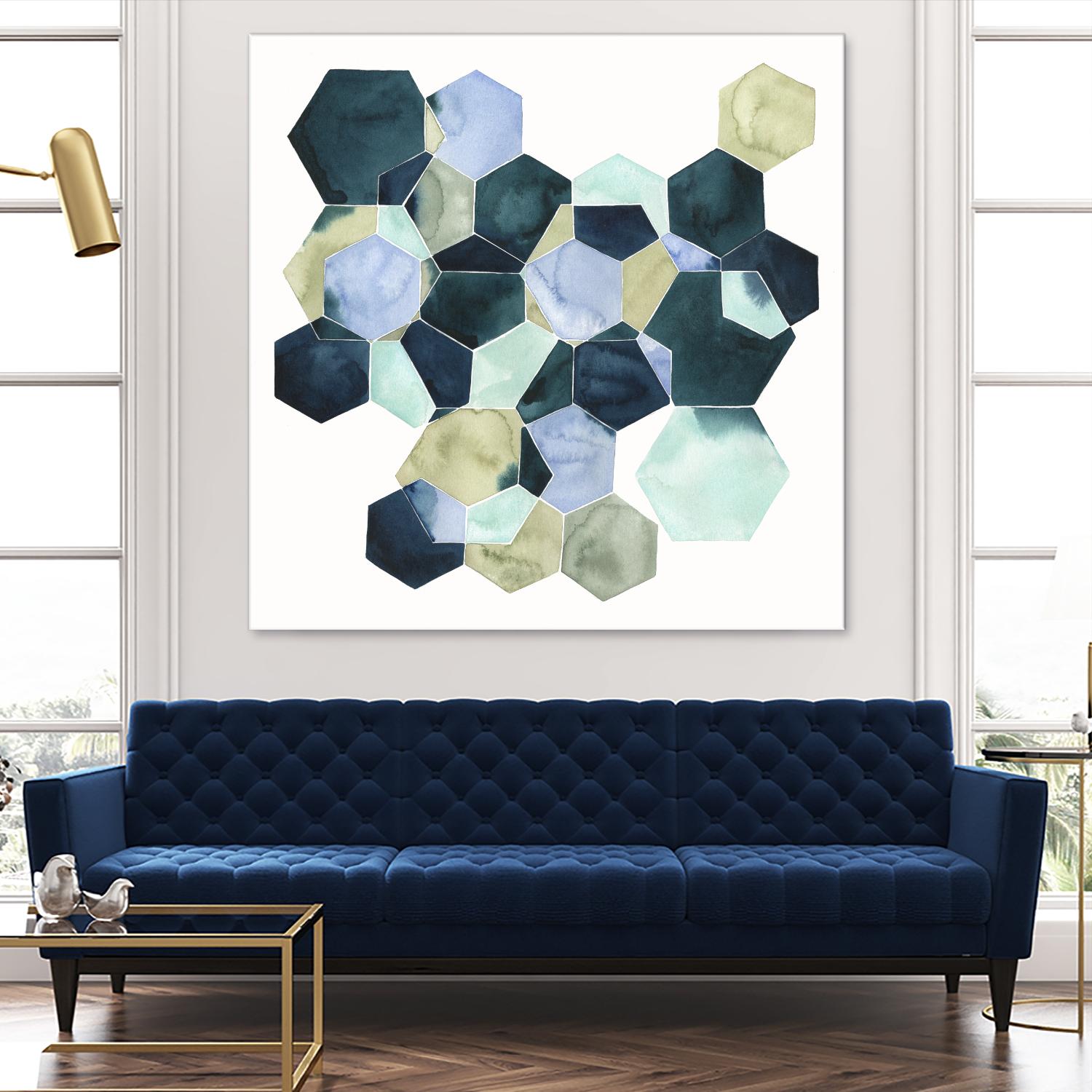 Crystallize II by Grace Popp on GIANT ART - green abstract