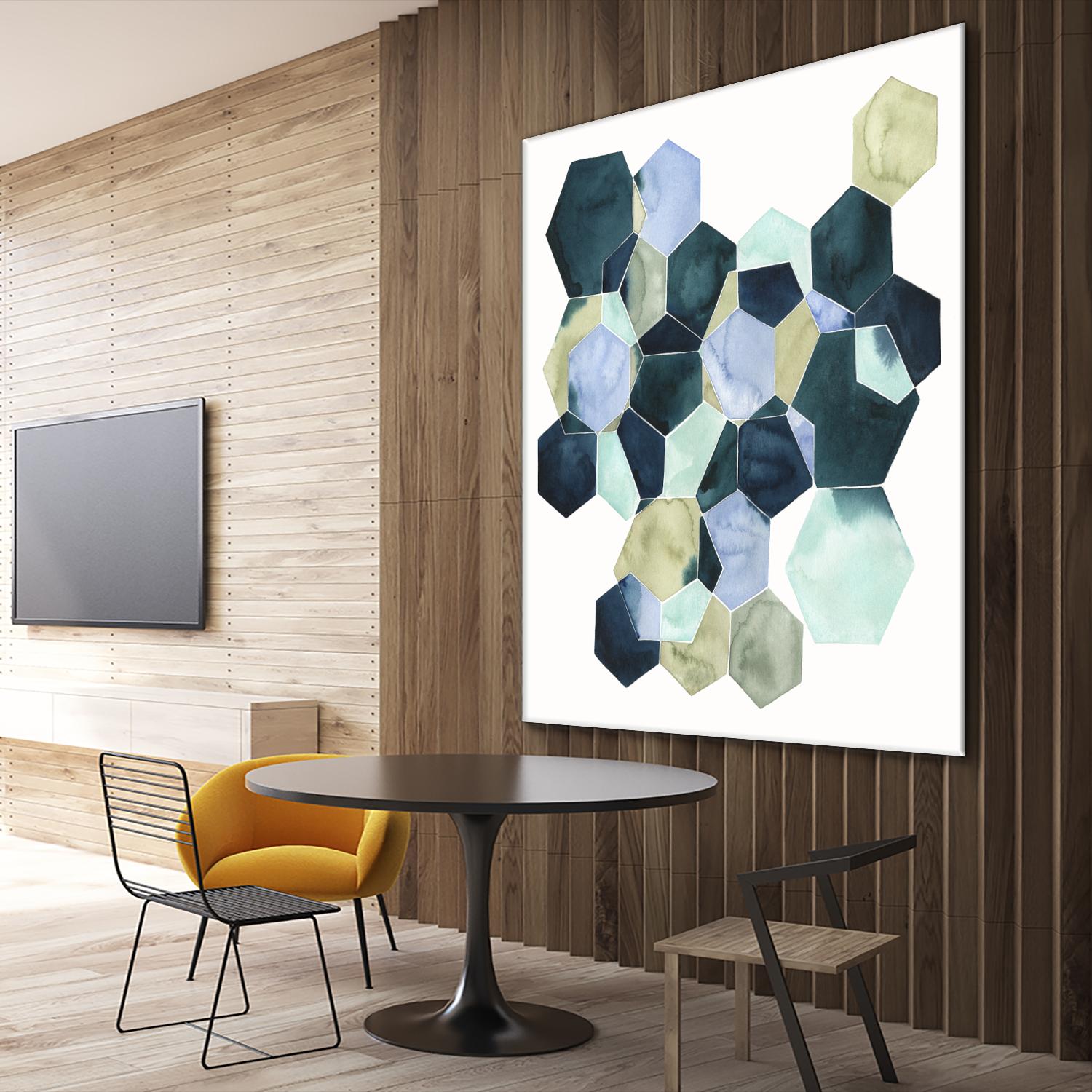 Crystallize II by Grace Popp on GIANT ART - green abstract