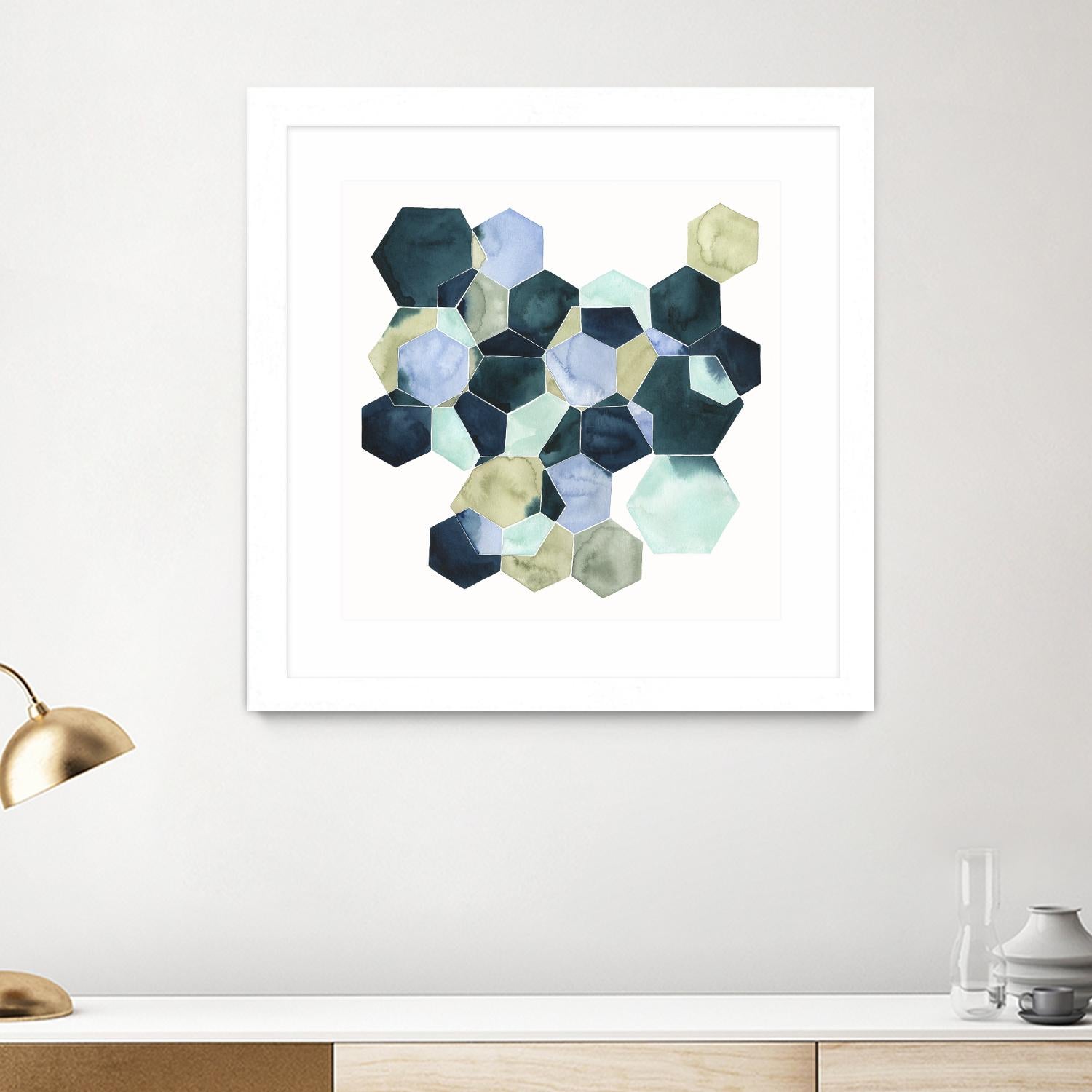 Crystallize II by Grace Popp on GIANT ART - green abstract