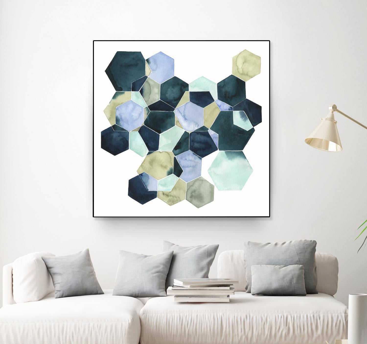 Crystallize II by Grace Popp on GIANT ART - green abstract