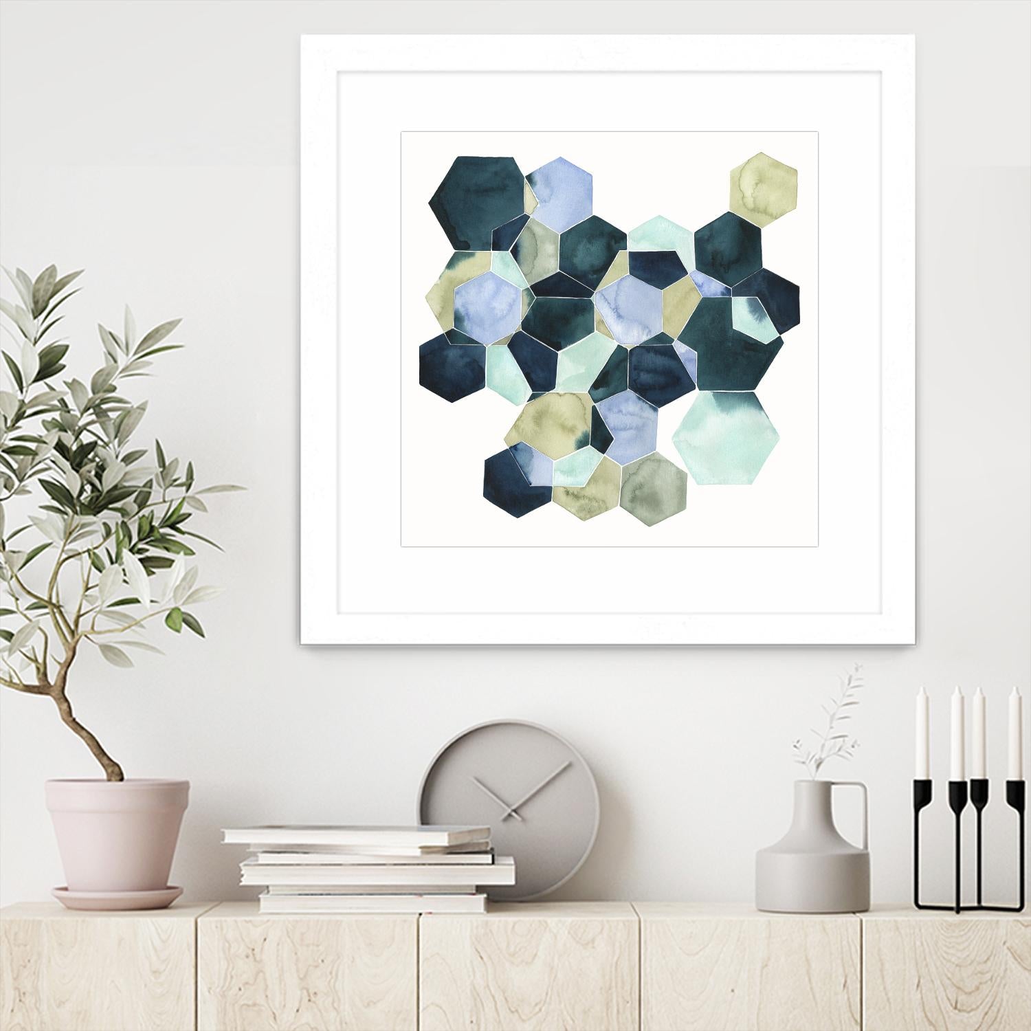 Crystallize II by Grace Popp on GIANT ART - green abstract