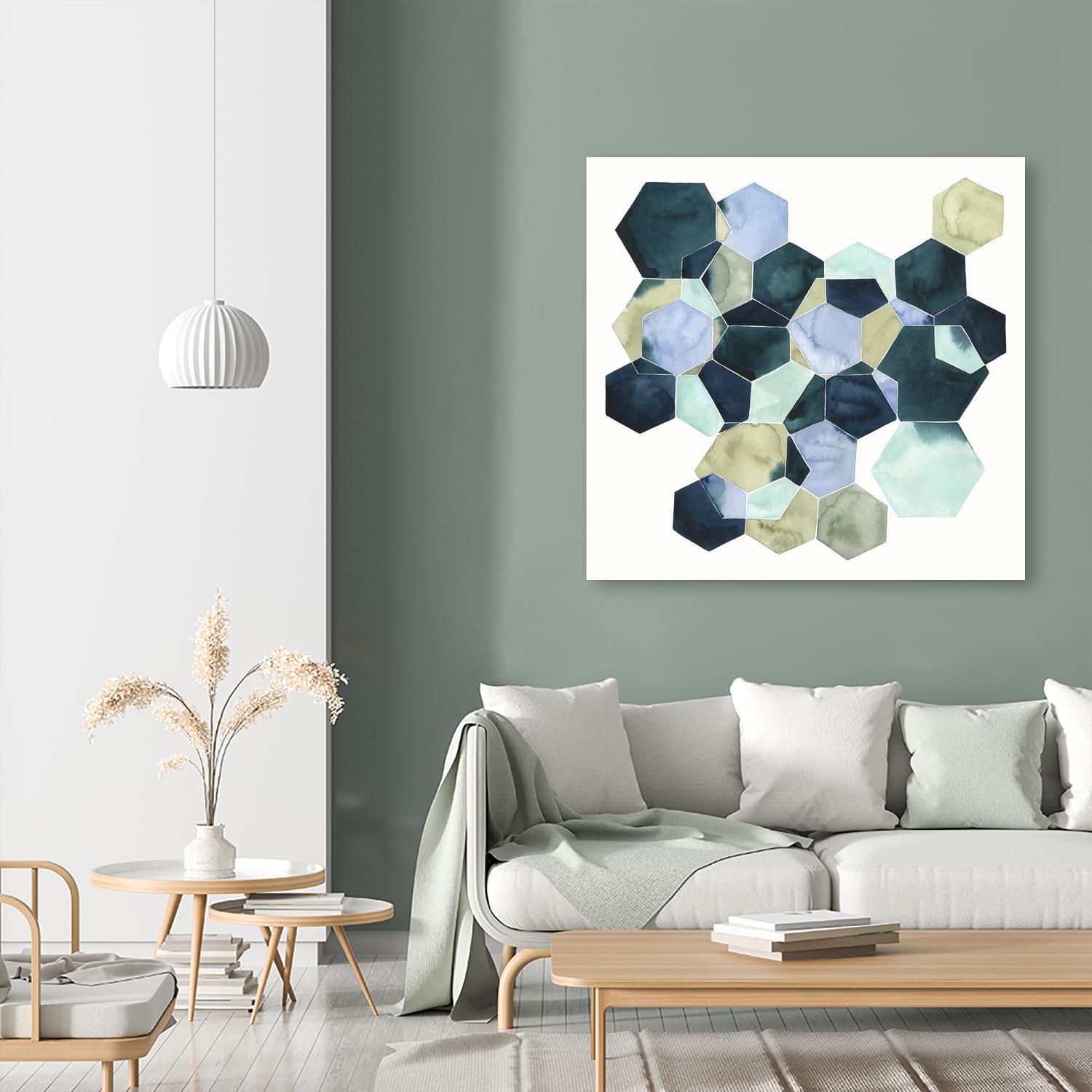 Crystallize II by Grace Popp on GIANT ART - green abstract