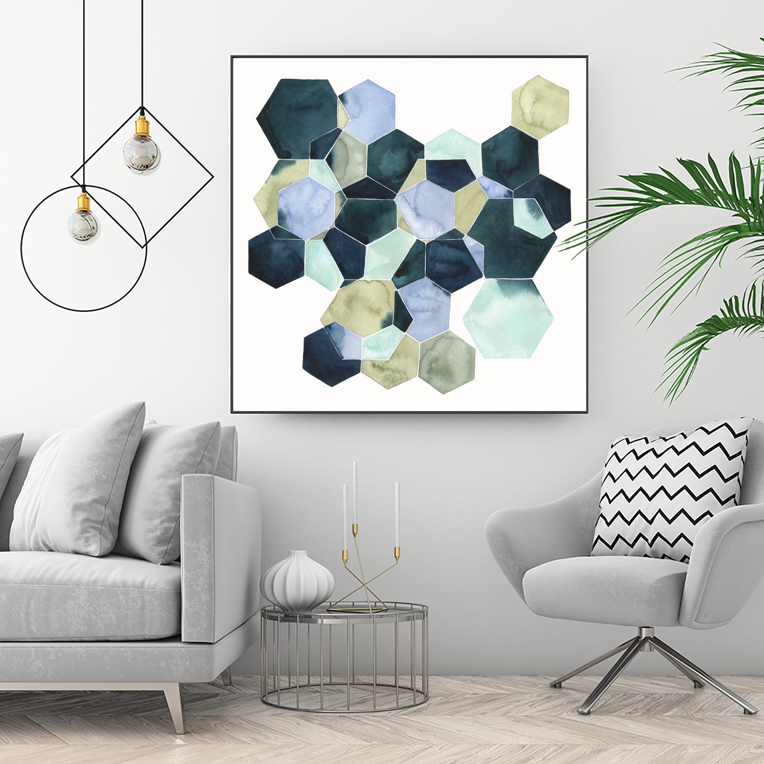 Crystallize II by Grace Popp on GIANT ART - green abstract