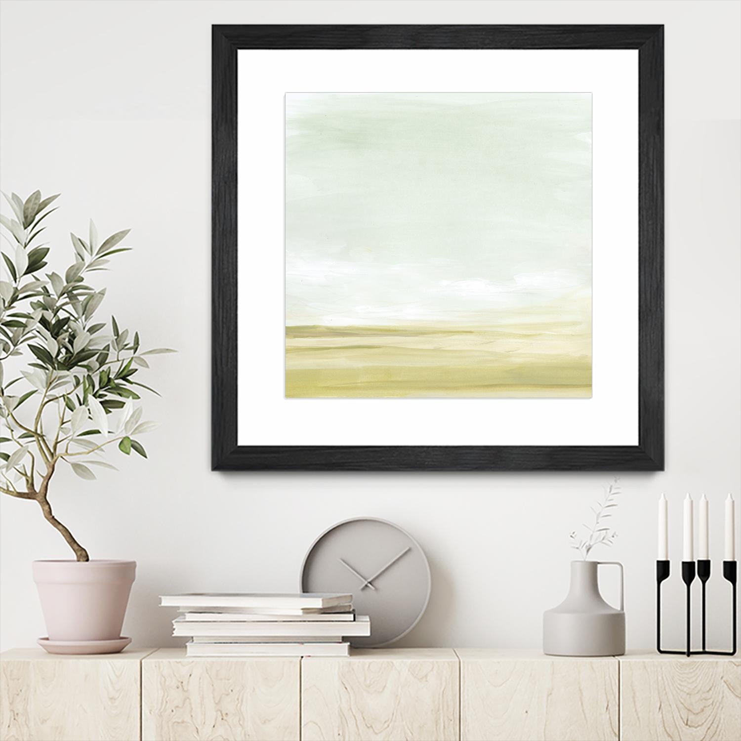 Intangible Horizon II by June Erica Vess on GIANT ART - green sea scene