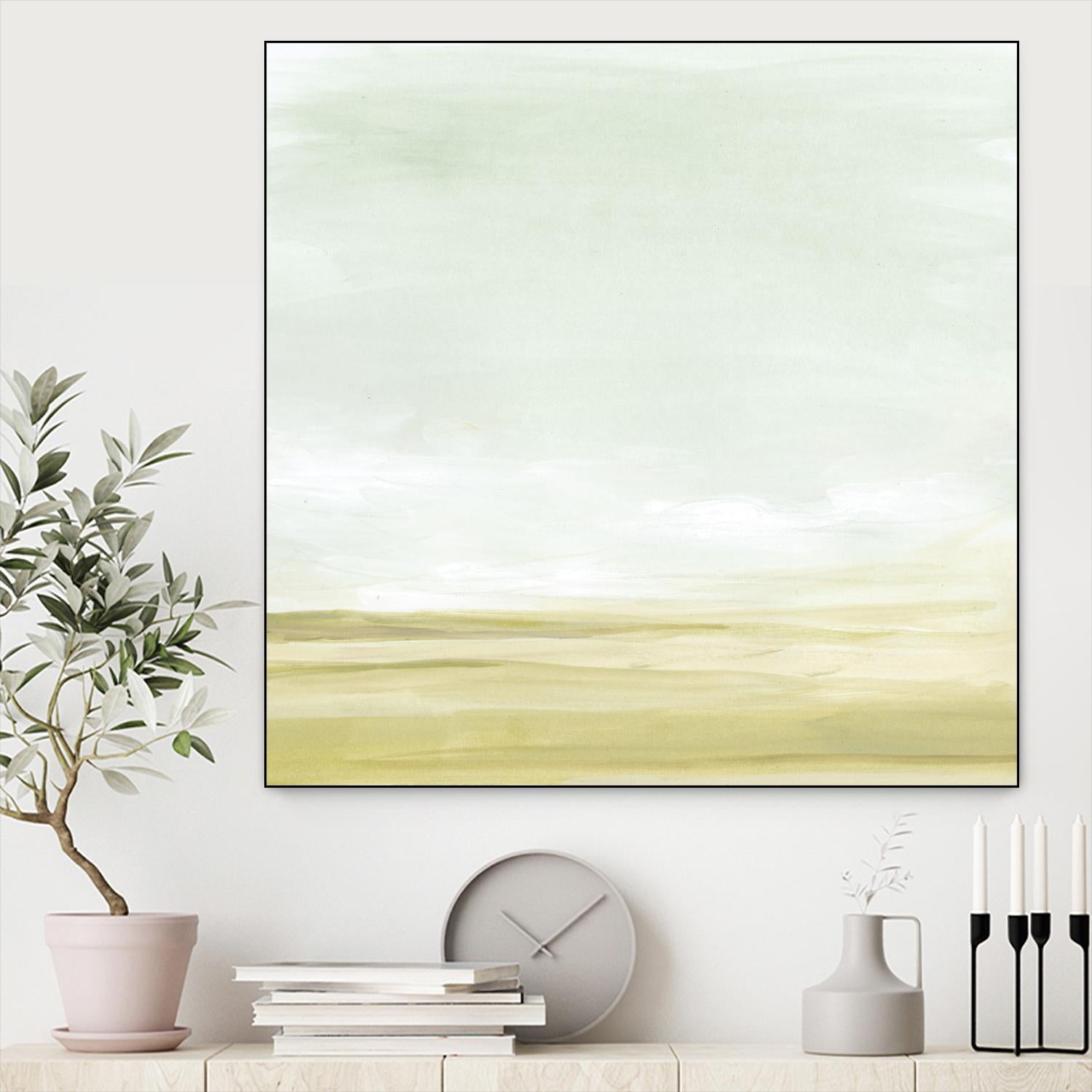 Intangible Horizon II by June Erica Vess on GIANT ART - green sea scene