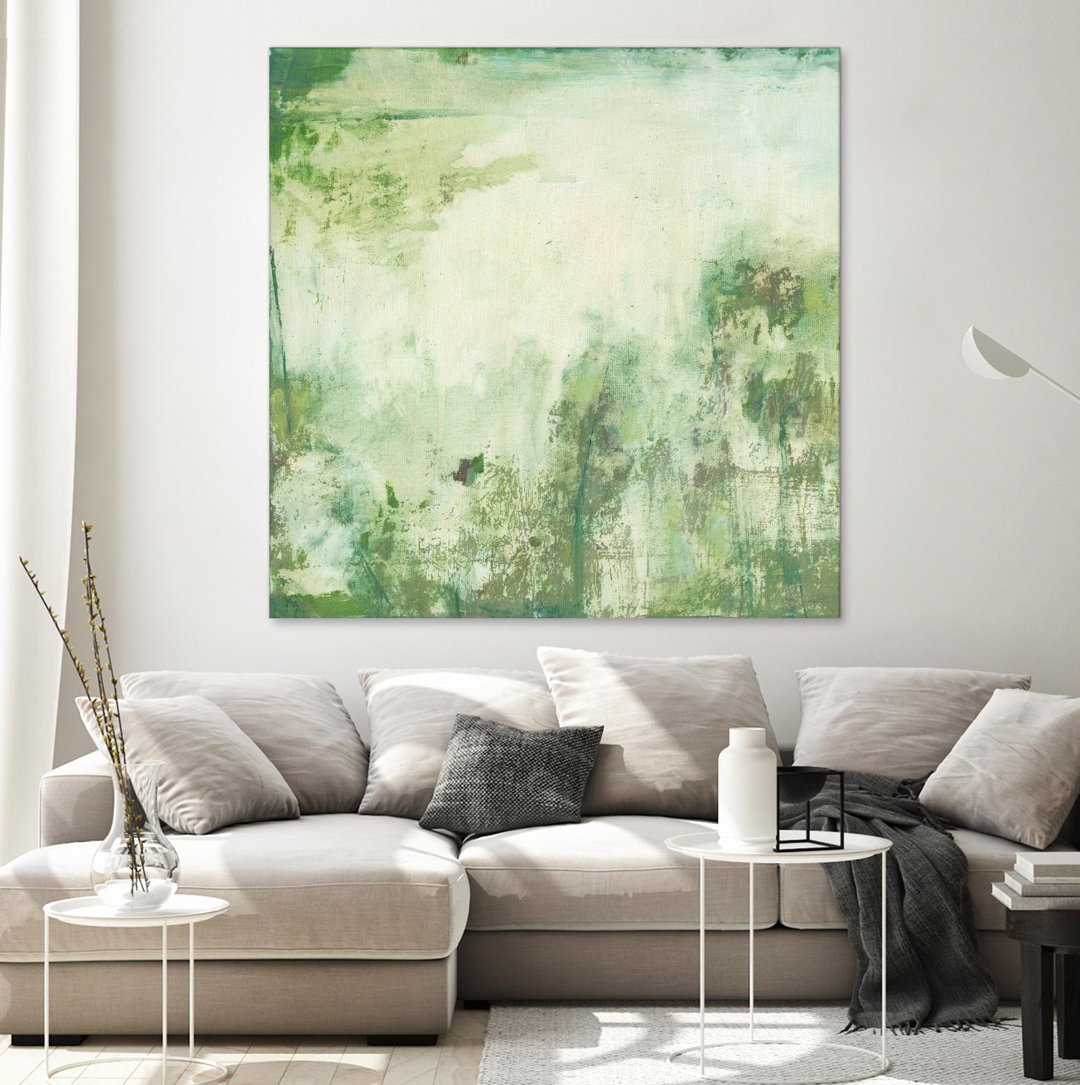 Down by the River I by Jodi Fuchs on GIANT ART - green abstract