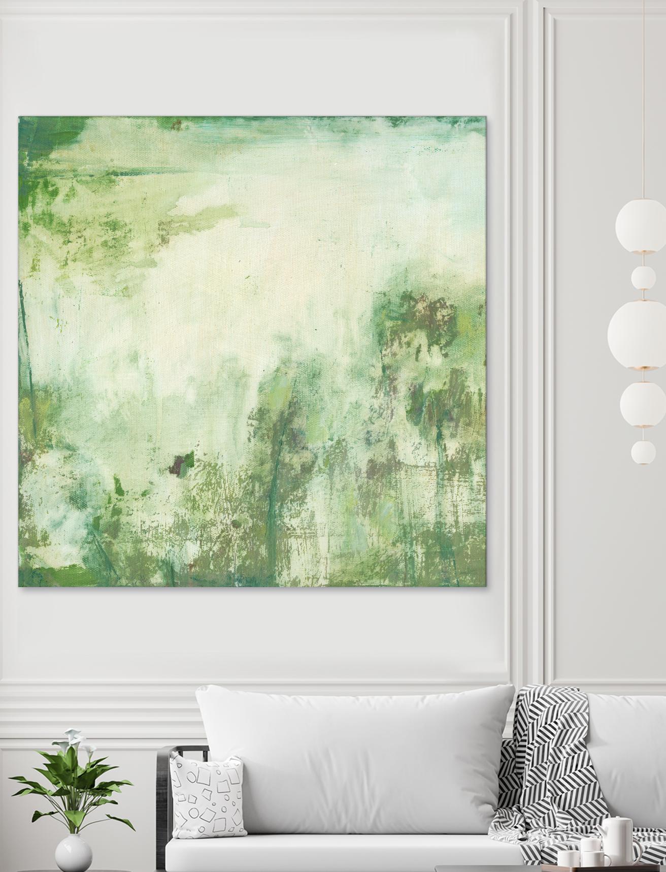 Down by the River I by Jodi Fuchs on GIANT ART - green abstract