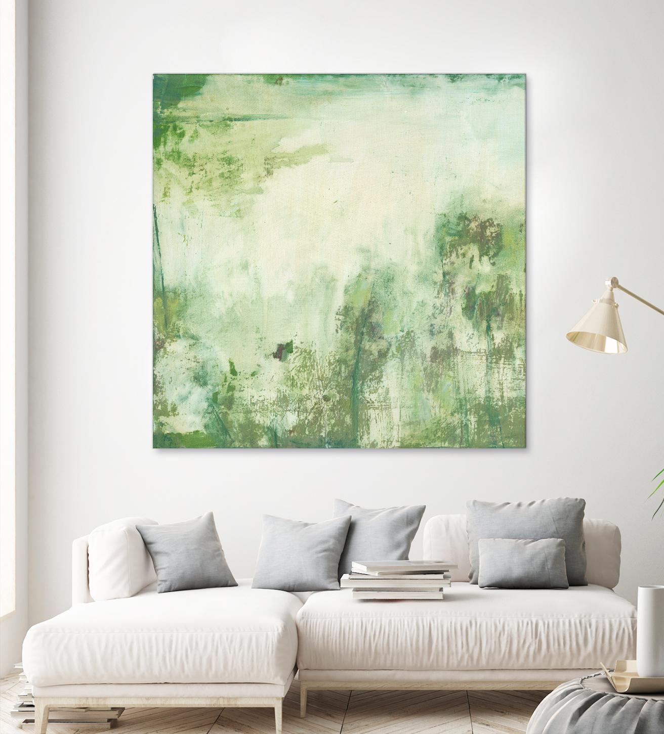 Down by the River I by Jodi Fuchs on GIANT ART - green abstract