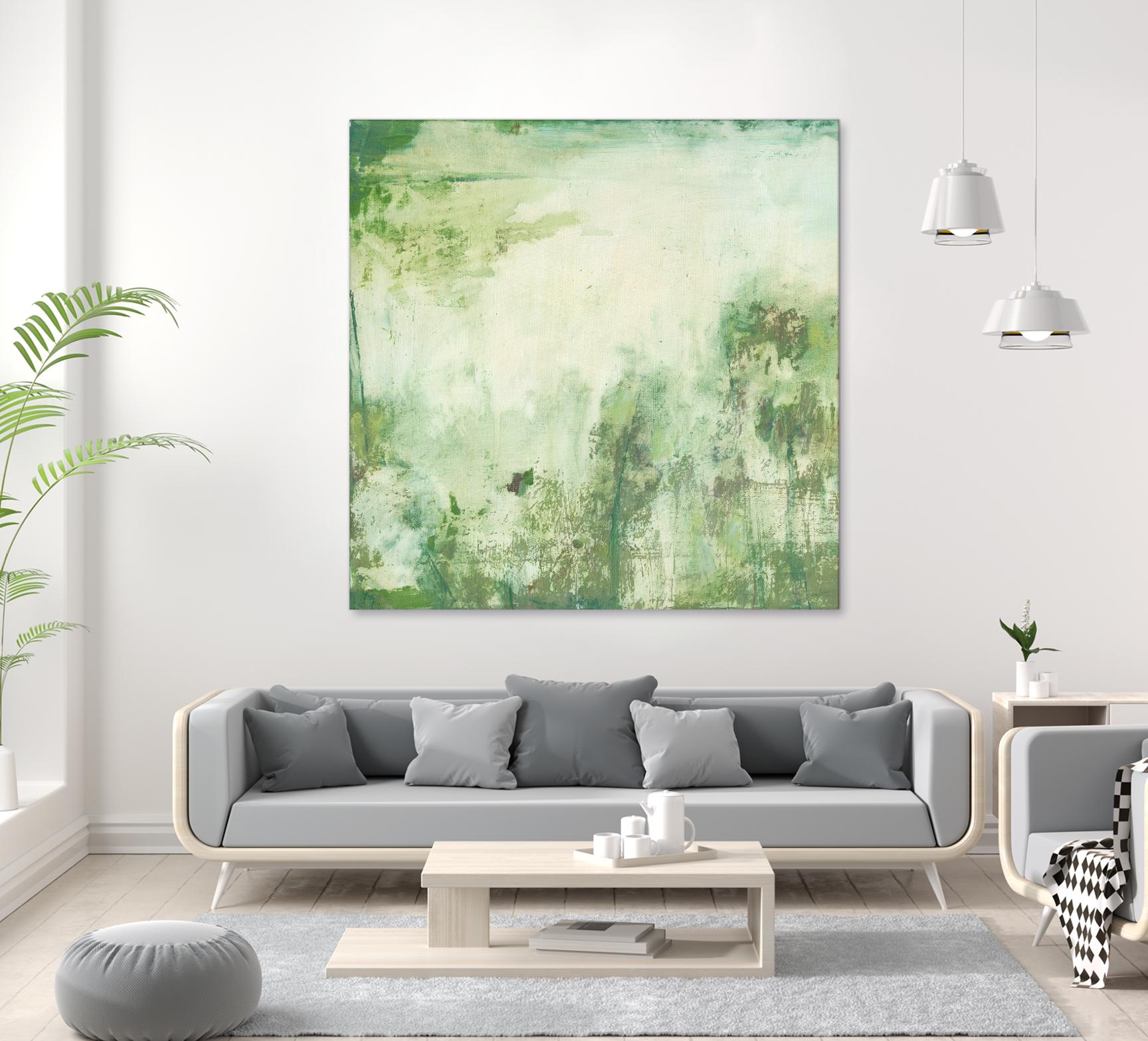 Down by the River I by Jodi Fuchs on GIANT ART - green abstract