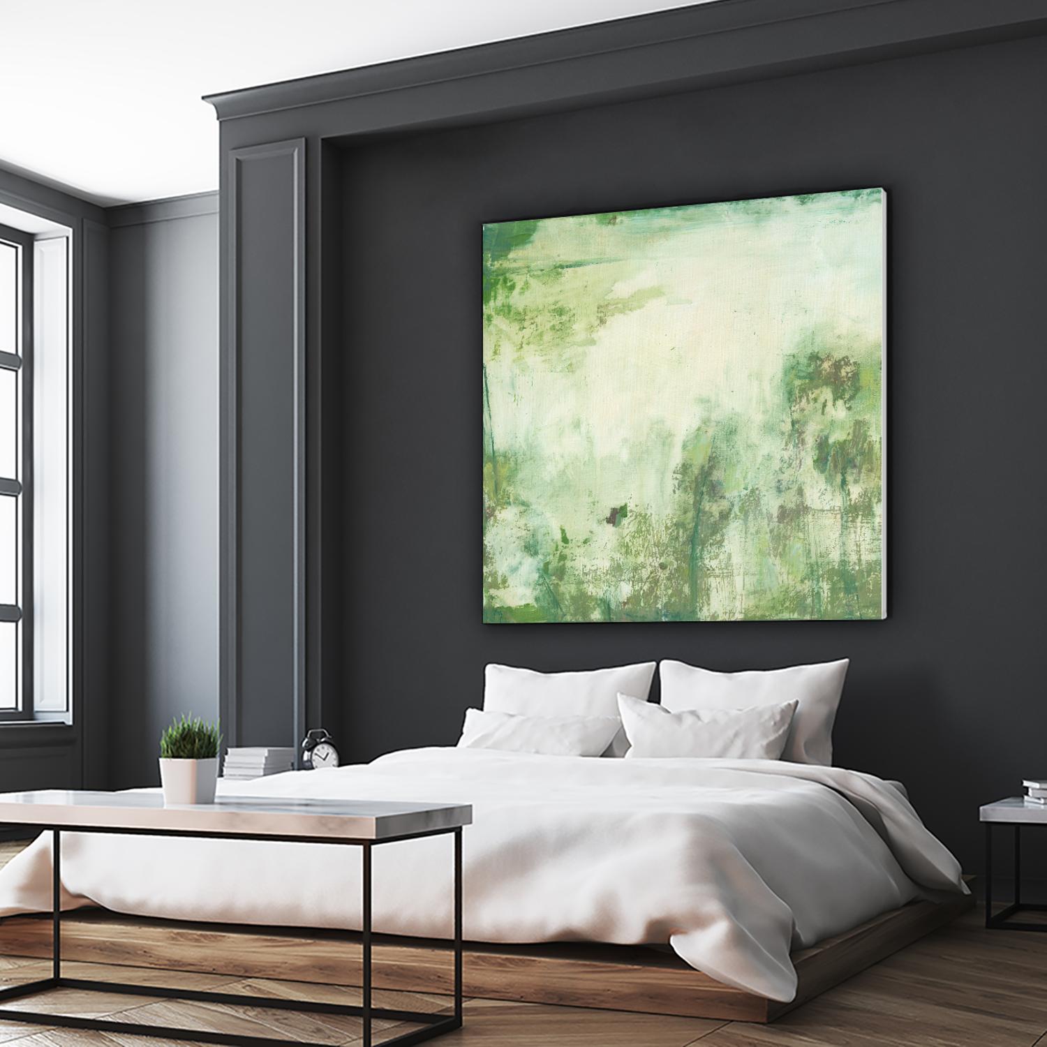 Down by the River I by Jodi Fuchs on GIANT ART - green abstract