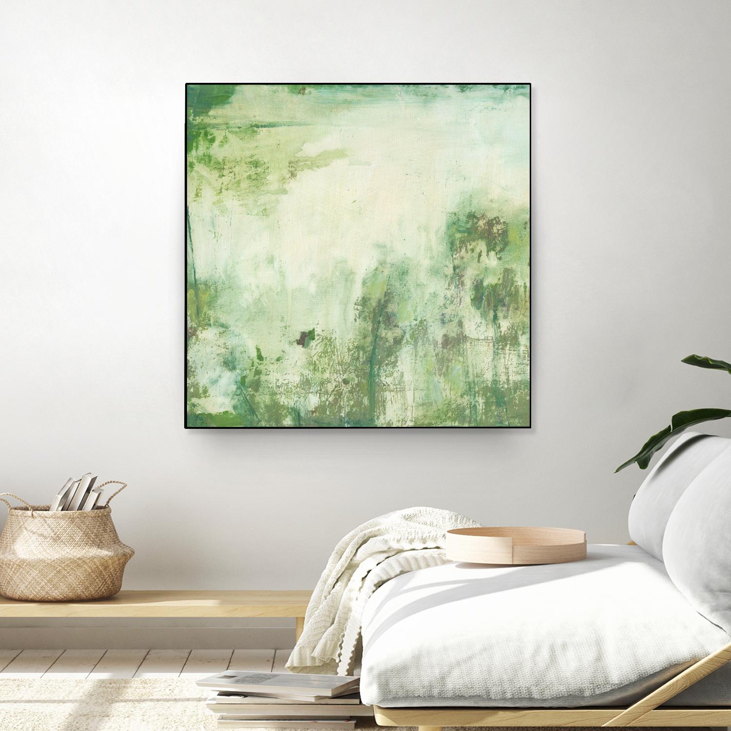 Down by the River I by Jodi Fuchs on GIANT ART - green abstract