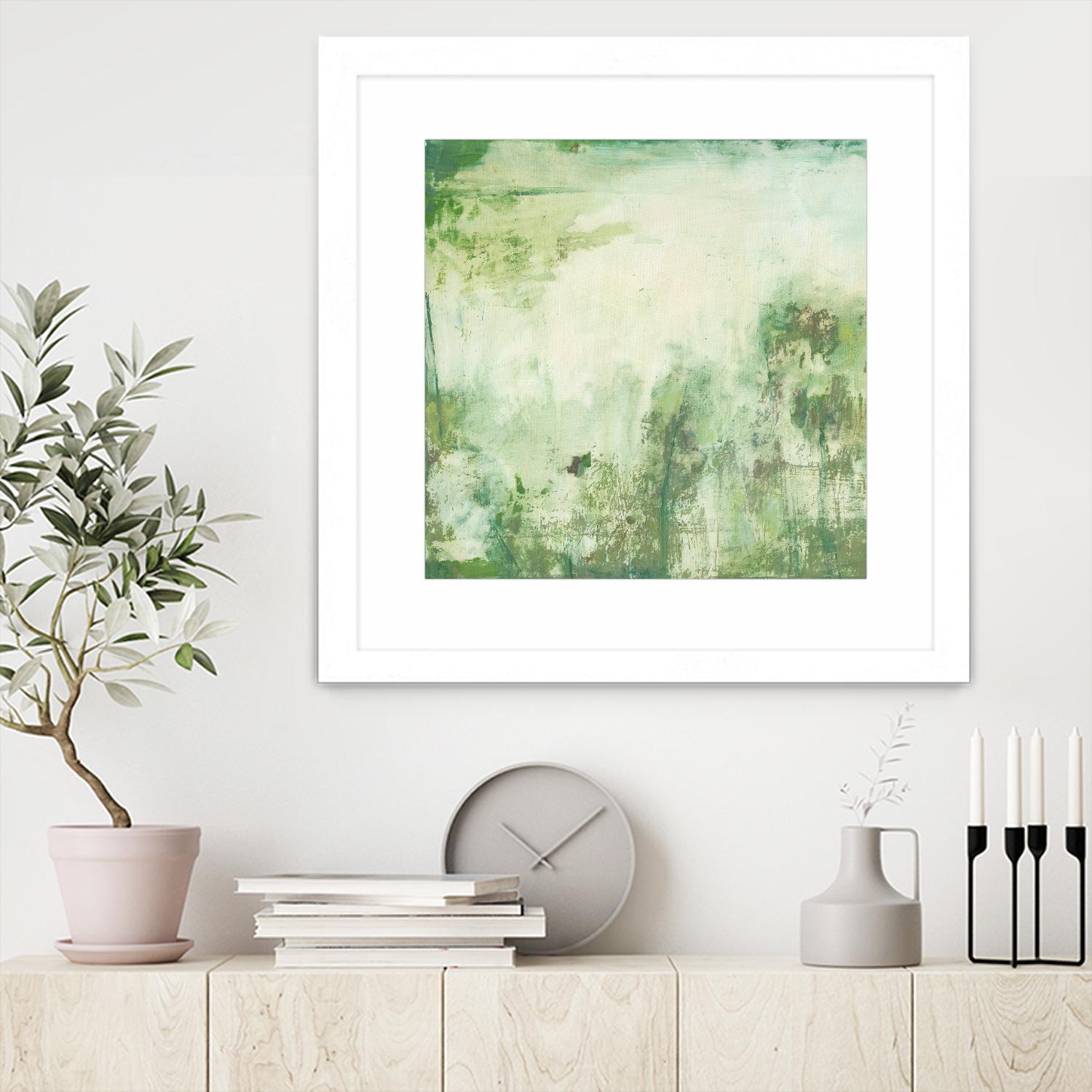 Down by the River I by Jodi Fuchs on GIANT ART - green abstract