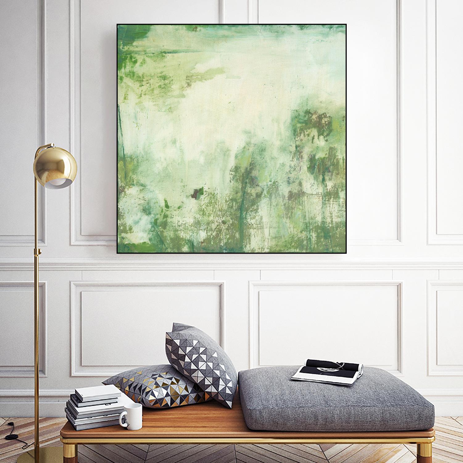 Down by the River I by Jodi Fuchs on GIANT ART - green abstract