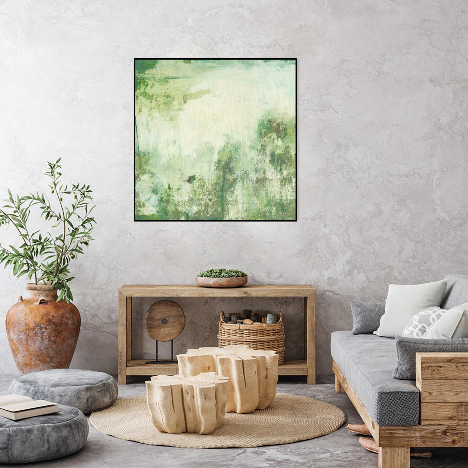 Down by the River I by Jodi Fuchs on GIANT ART - green abstract