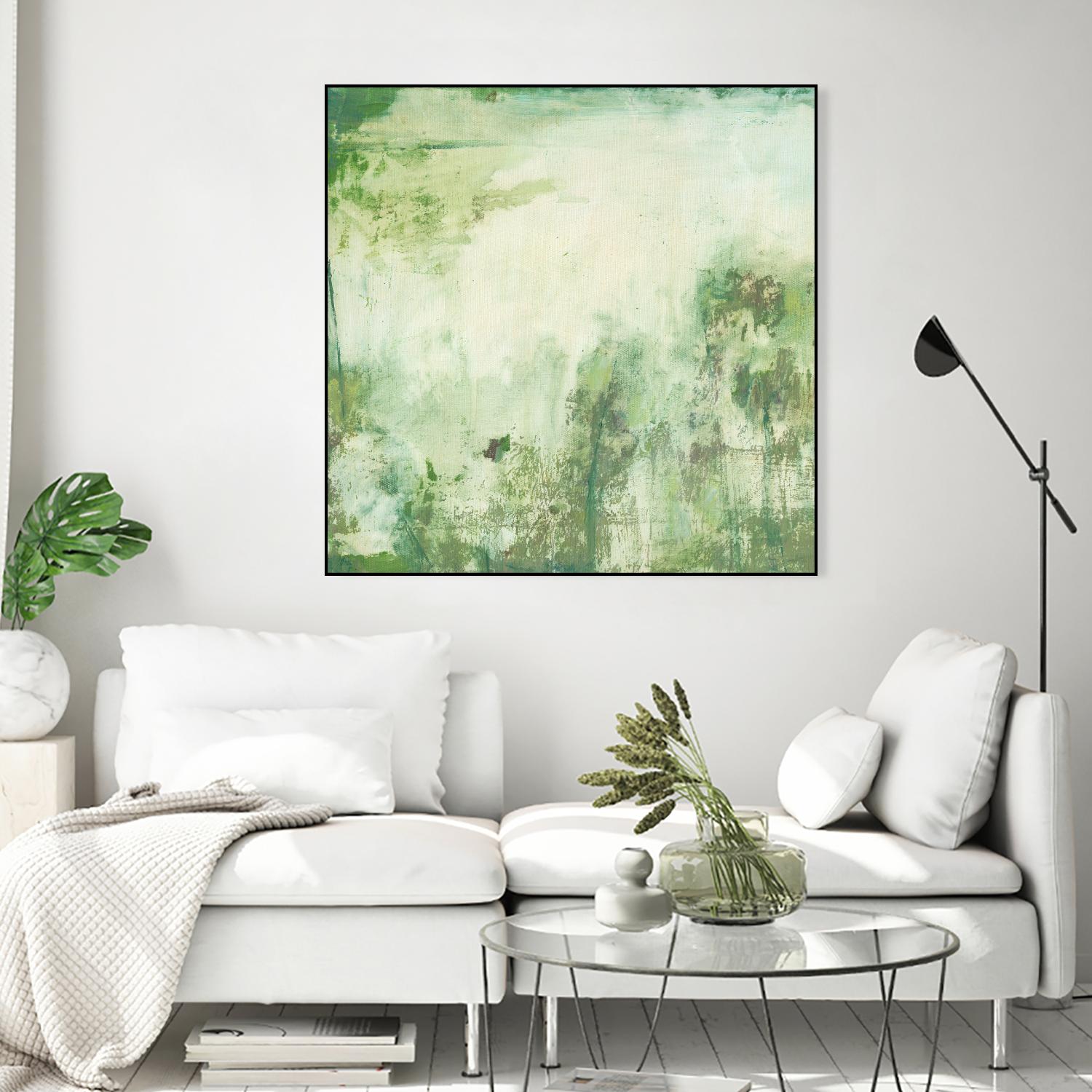 Down by the River I by Jodi Fuchs on GIANT ART - green abstract