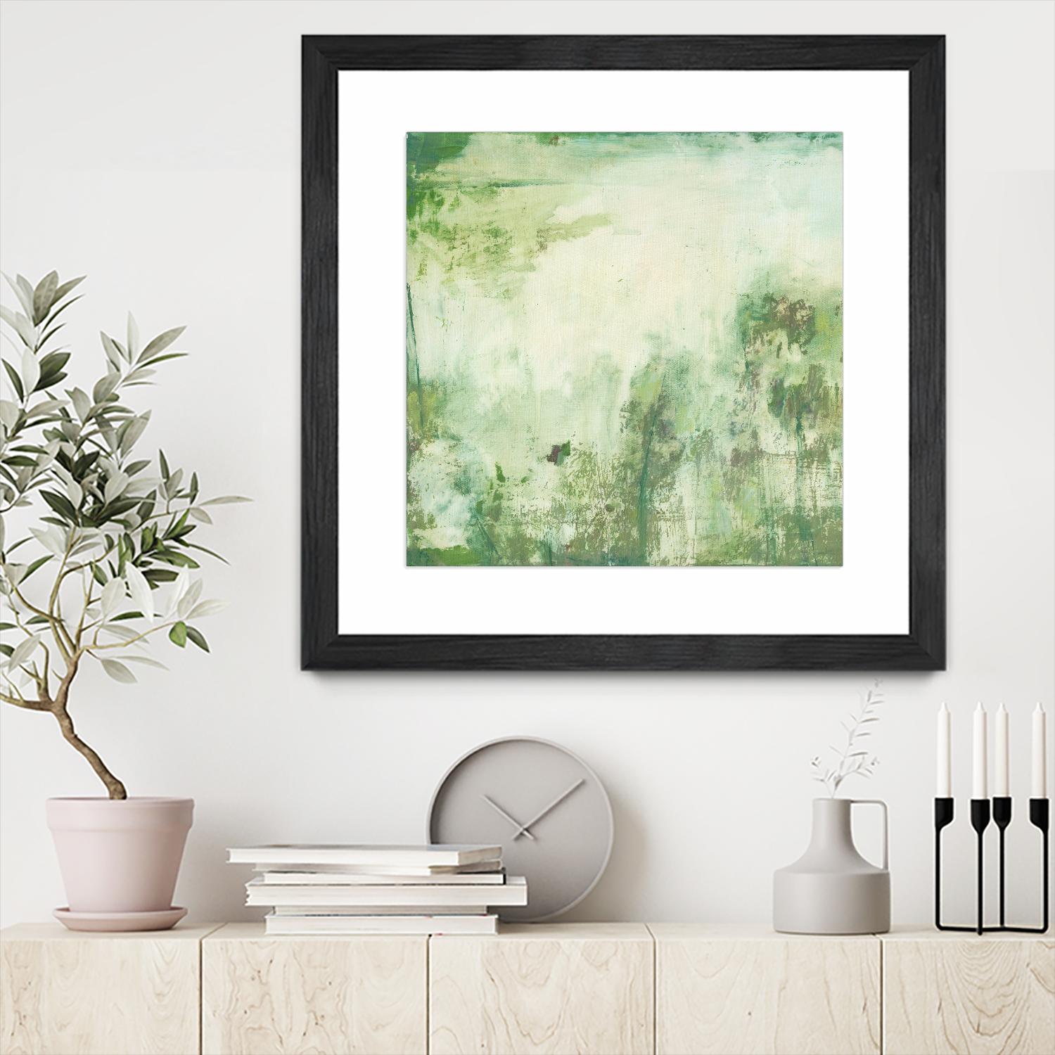 Down by the River I by Jodi Fuchs on GIANT ART - green abstract