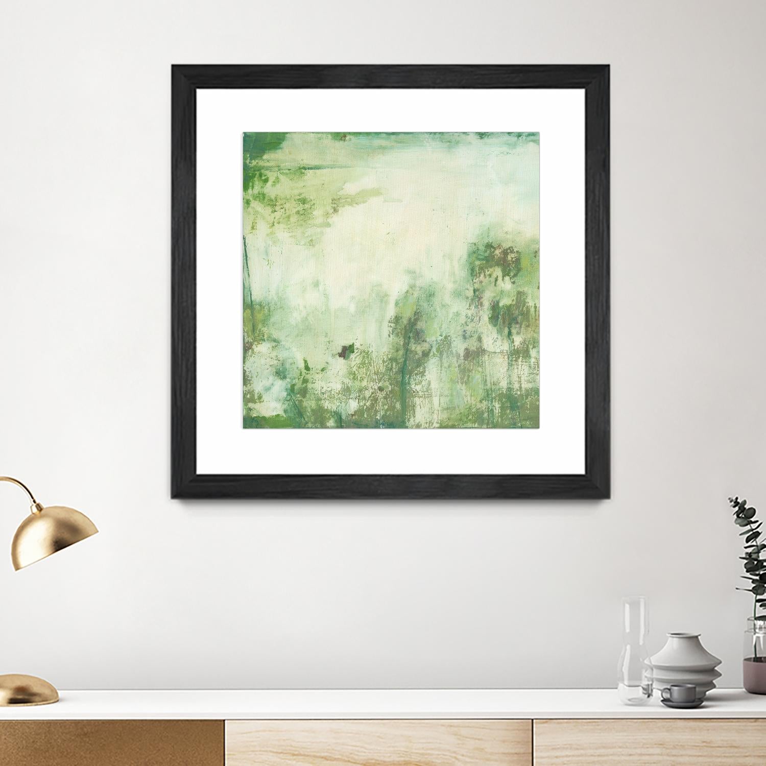Down by the River I by Jodi Fuchs on GIANT ART - green abstract