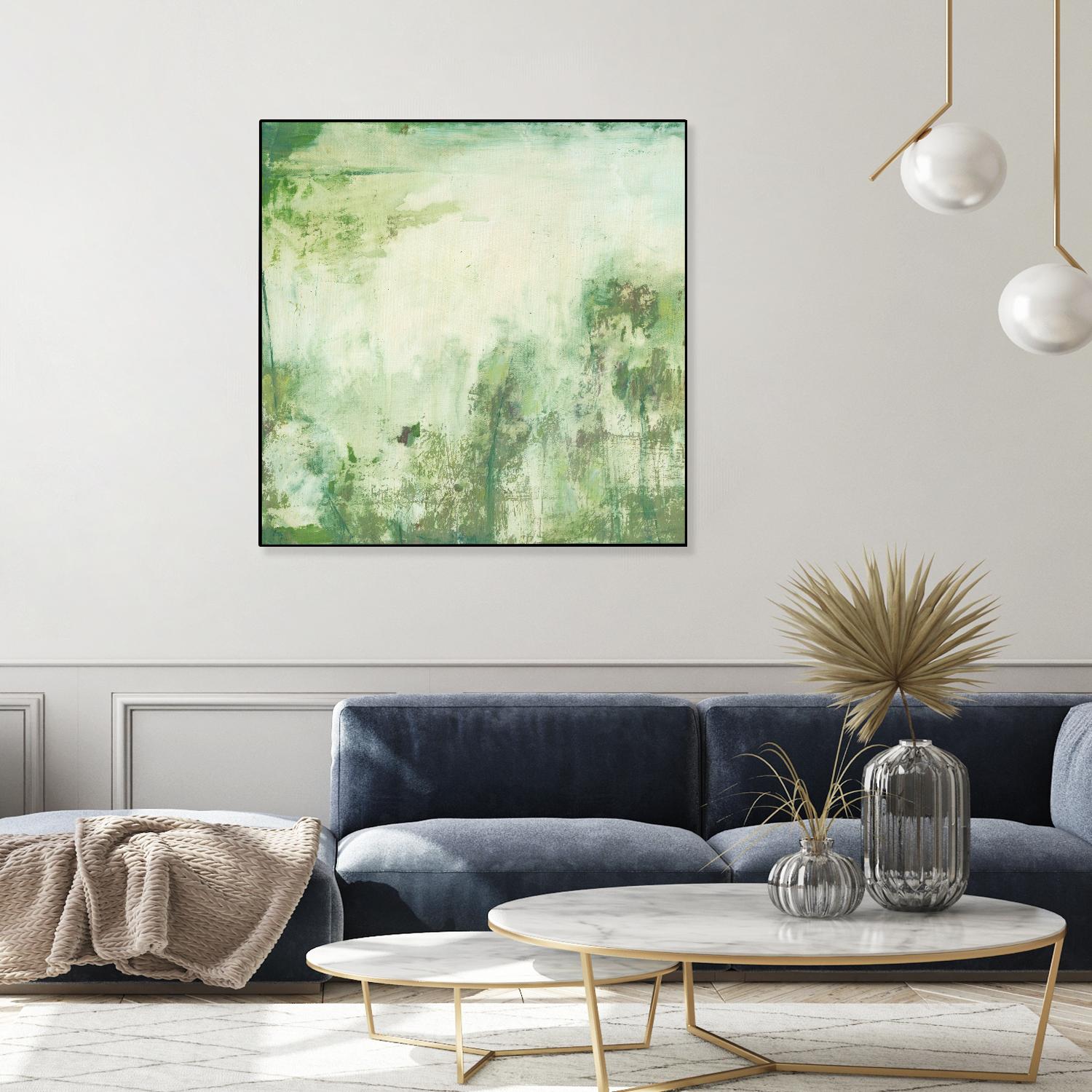 Down by the River I by Jodi Fuchs on GIANT ART - green abstract