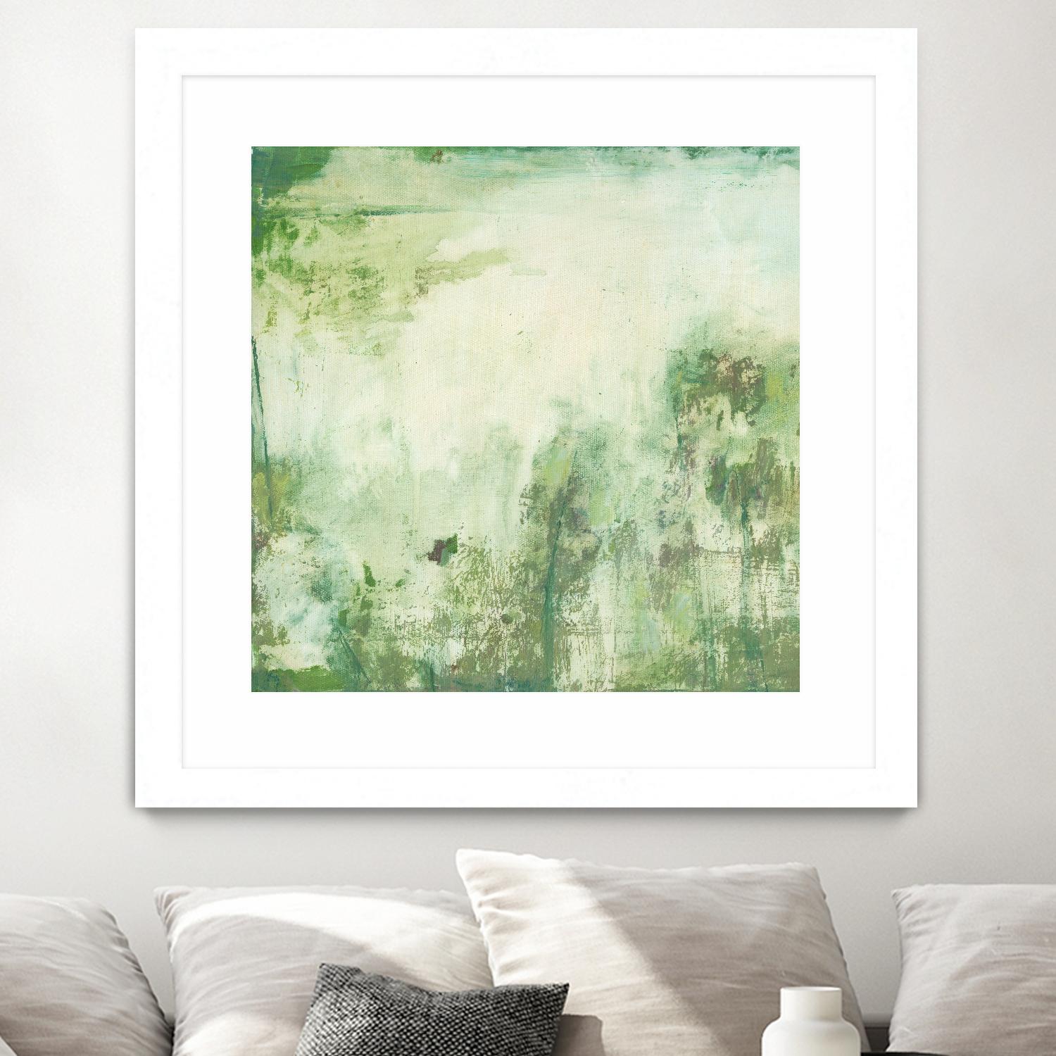 Down by the River I by Jodi Fuchs on GIANT ART - green abstract