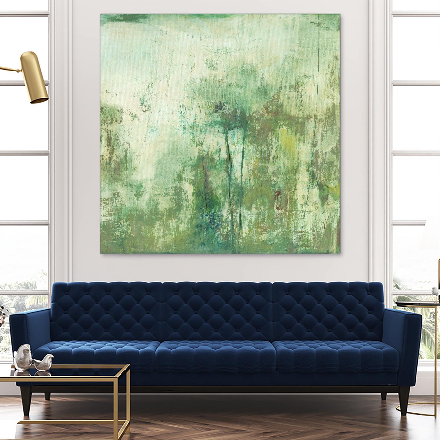 Down by the River II by Jodi Fuchs on GIANT ART - green abstract