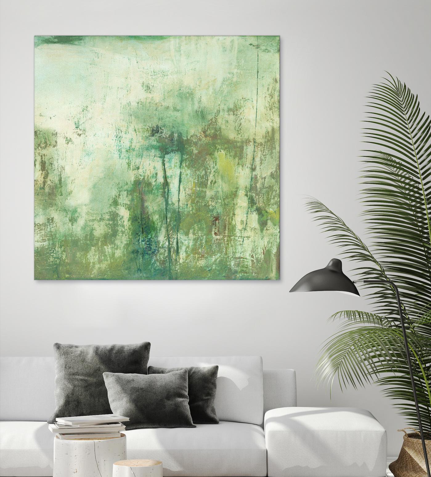 Down by the River II by Jodi Fuchs on GIANT ART - green abstract