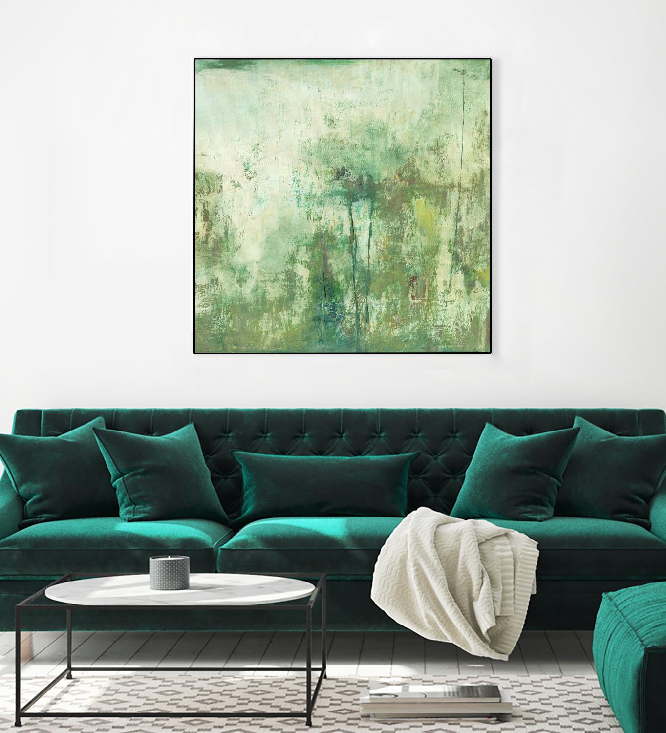 Down by the River II by Jodi Fuchs on GIANT ART - green abstract