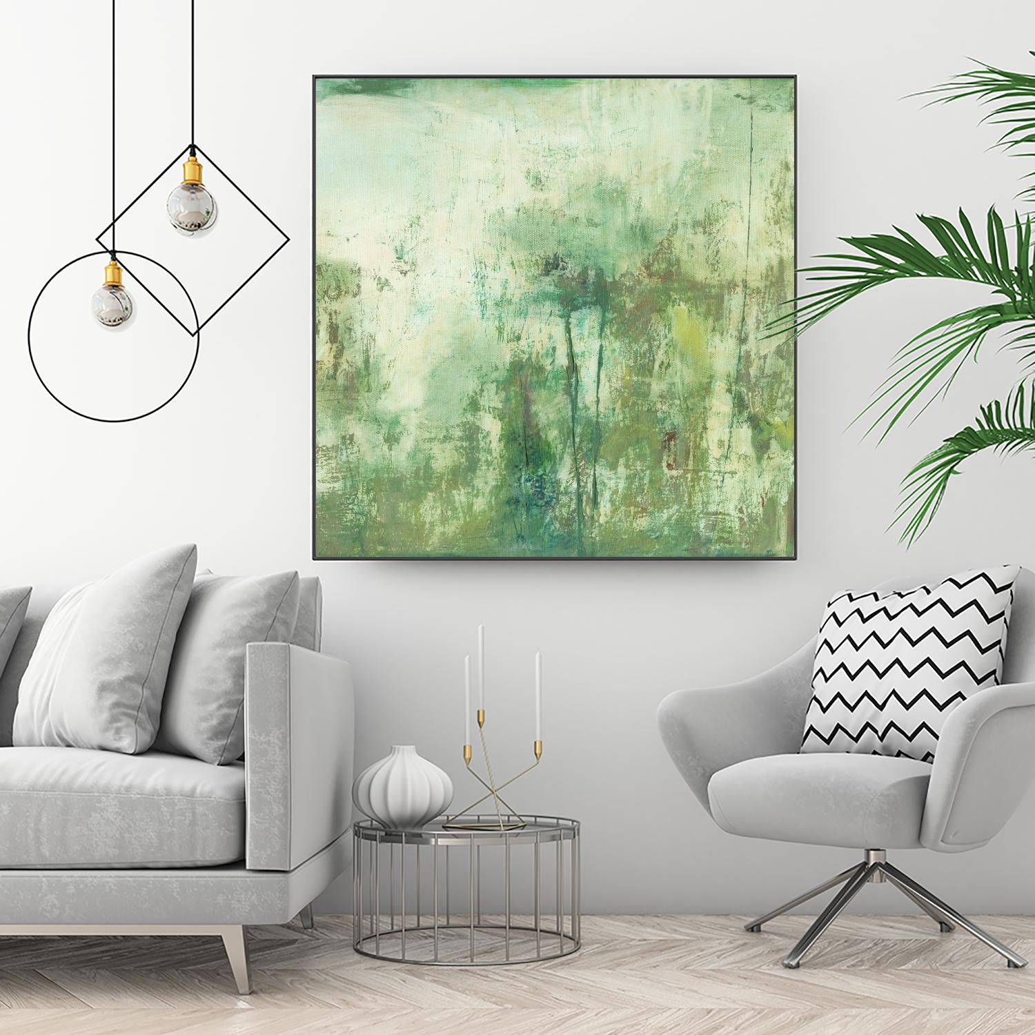 Down by the River II by Jodi Fuchs on GIANT ART - green abstract