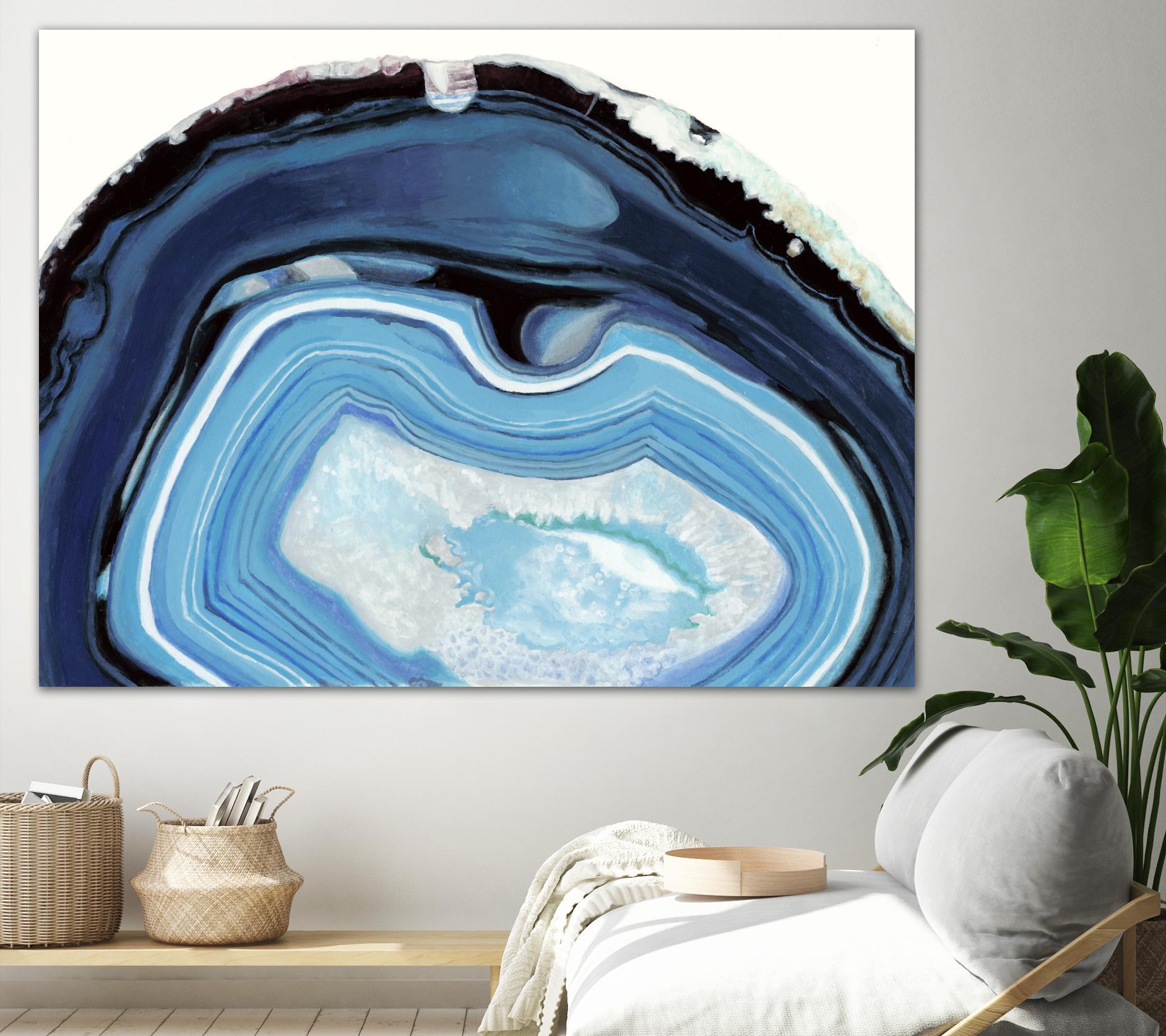 Agate Studies I by Naomi McCavitt on GIANT ART - blue abstract