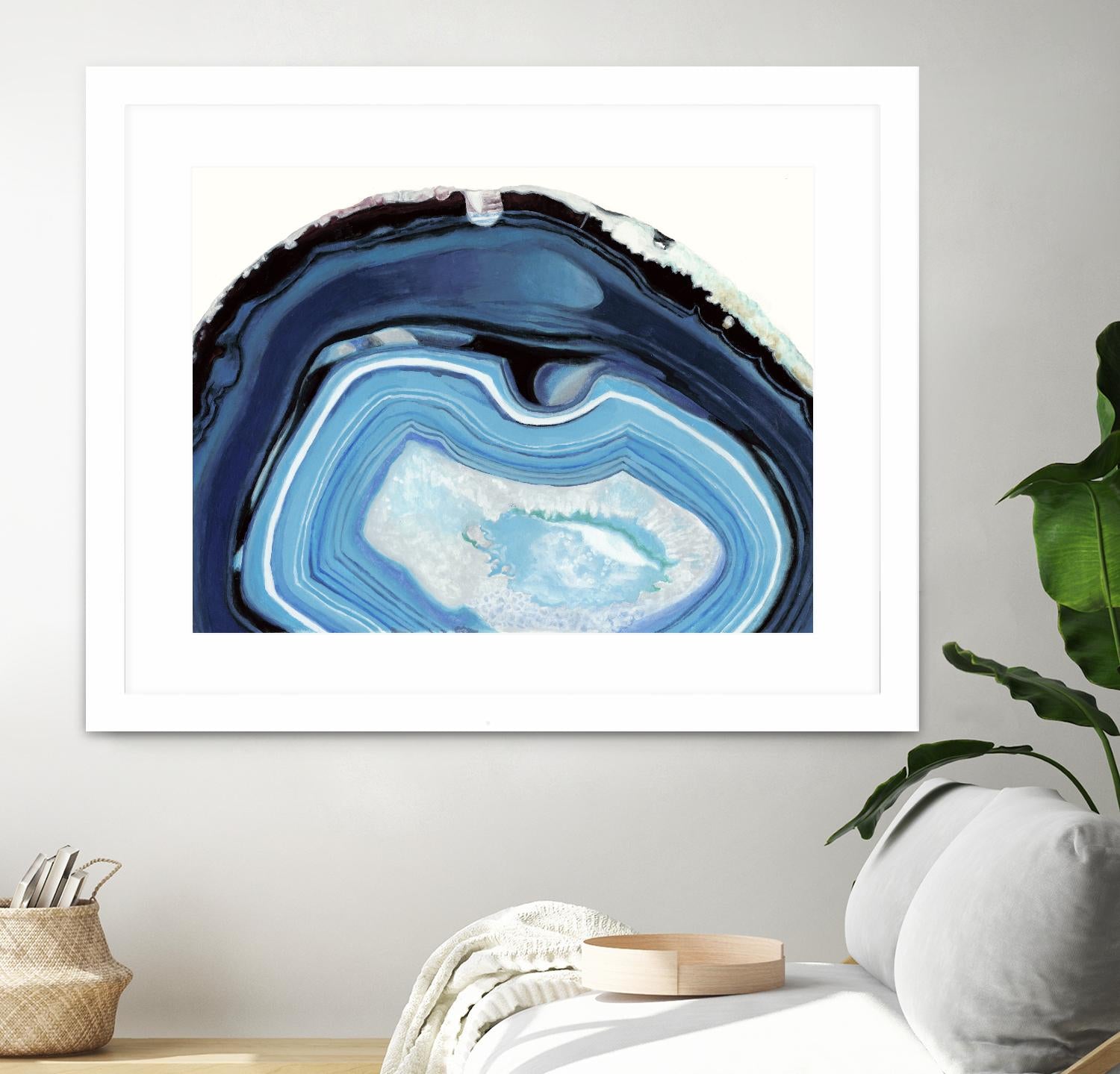 Agate Studies I by Naomi McCavitt on GIANT ART - blue abstract