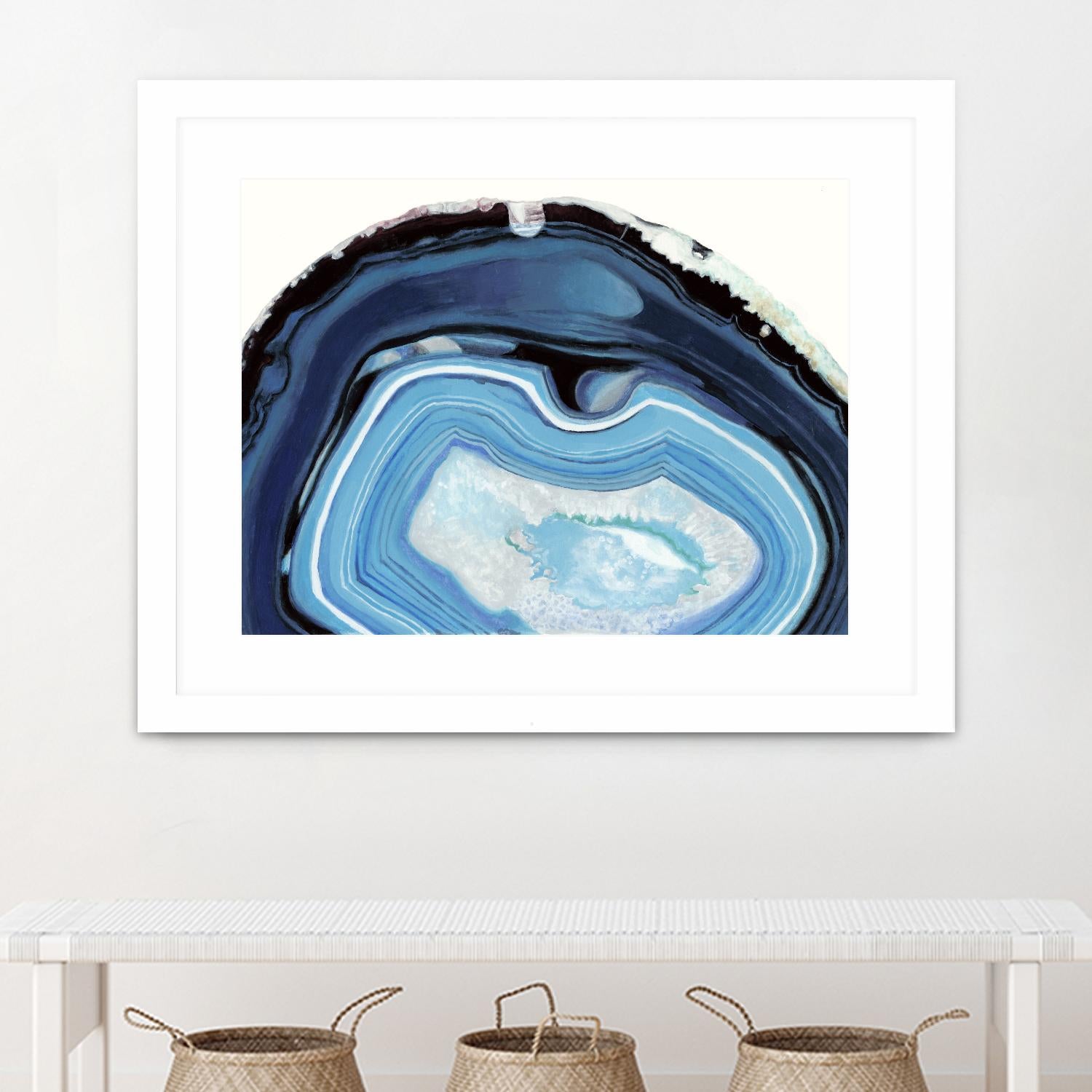 Agate Studies I by Naomi McCavitt on GIANT ART - blue abstract