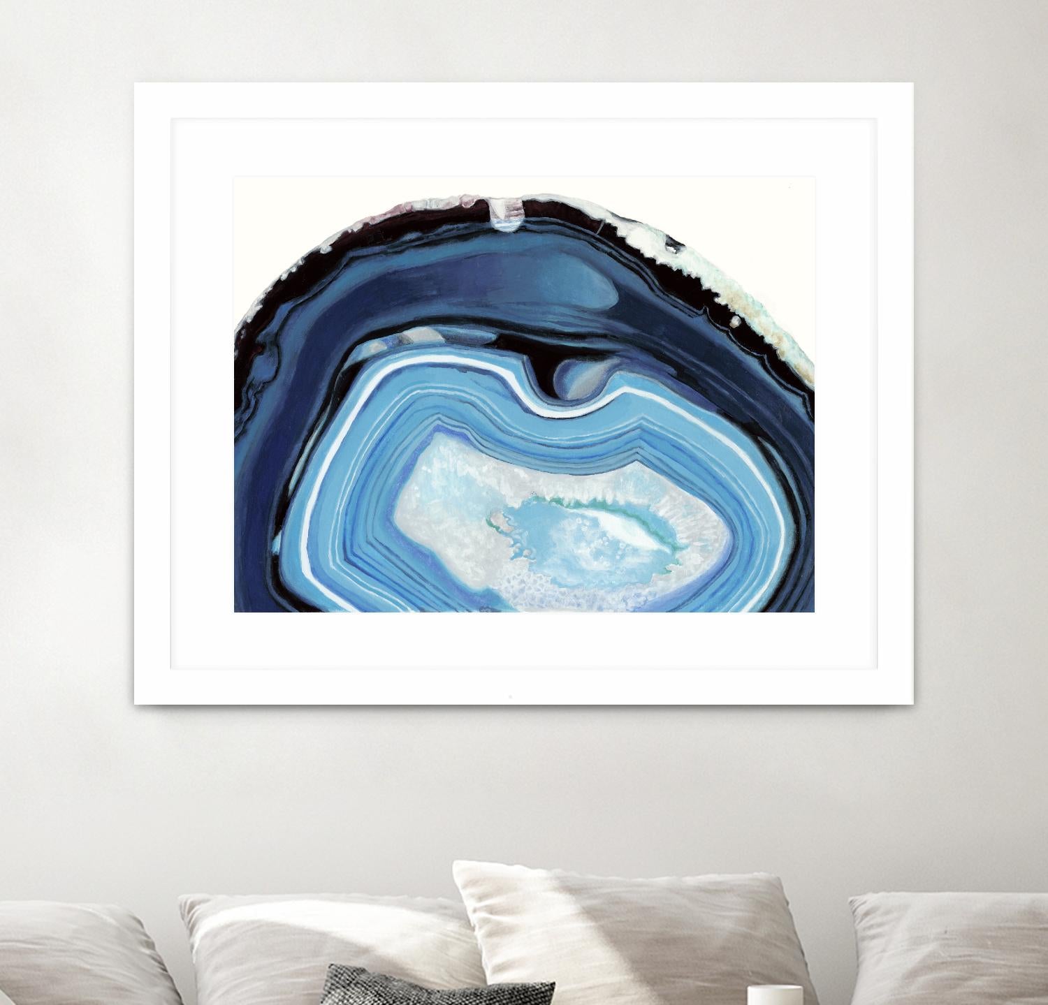 Agate Studies I by Naomi McCavitt on GIANT ART - blue abstract