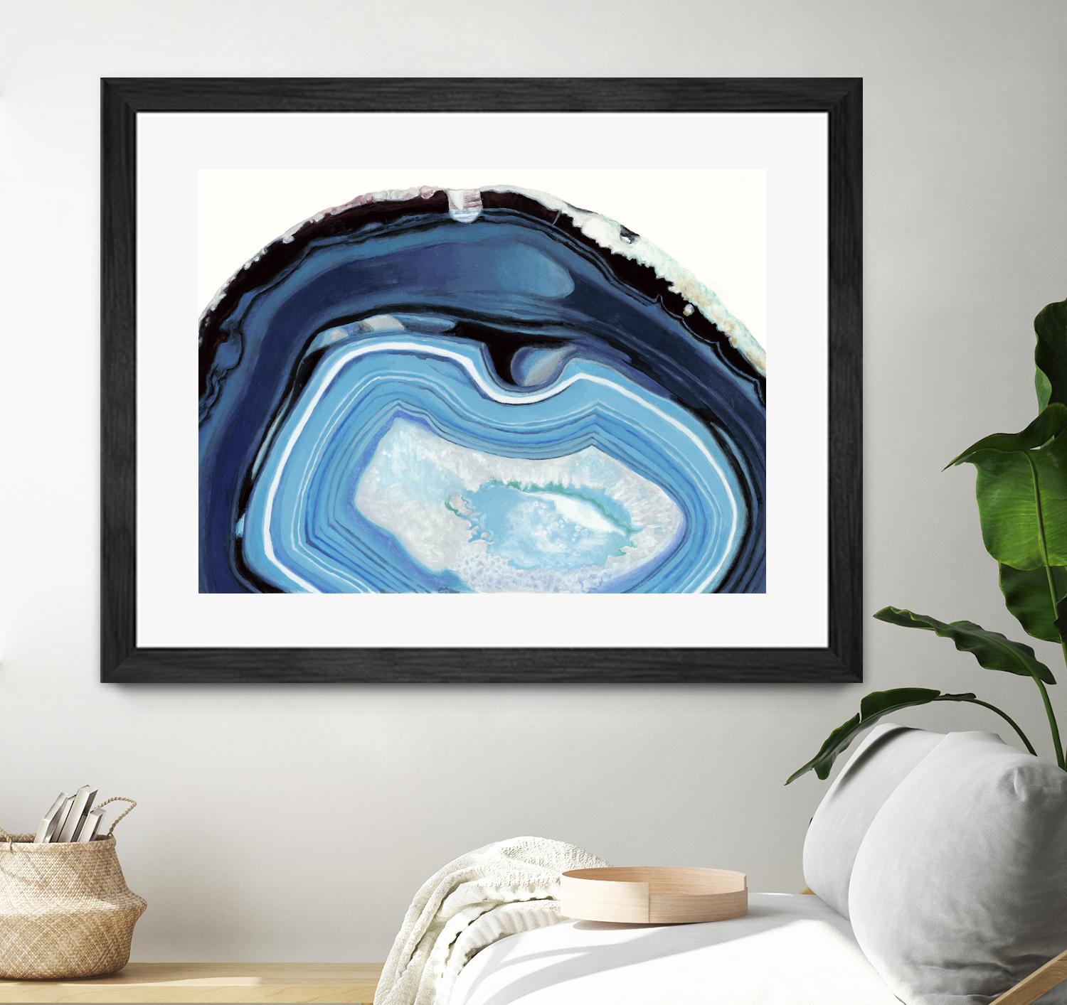 Agate Studies I by Naomi McCavitt on GIANT ART - blue abstract
