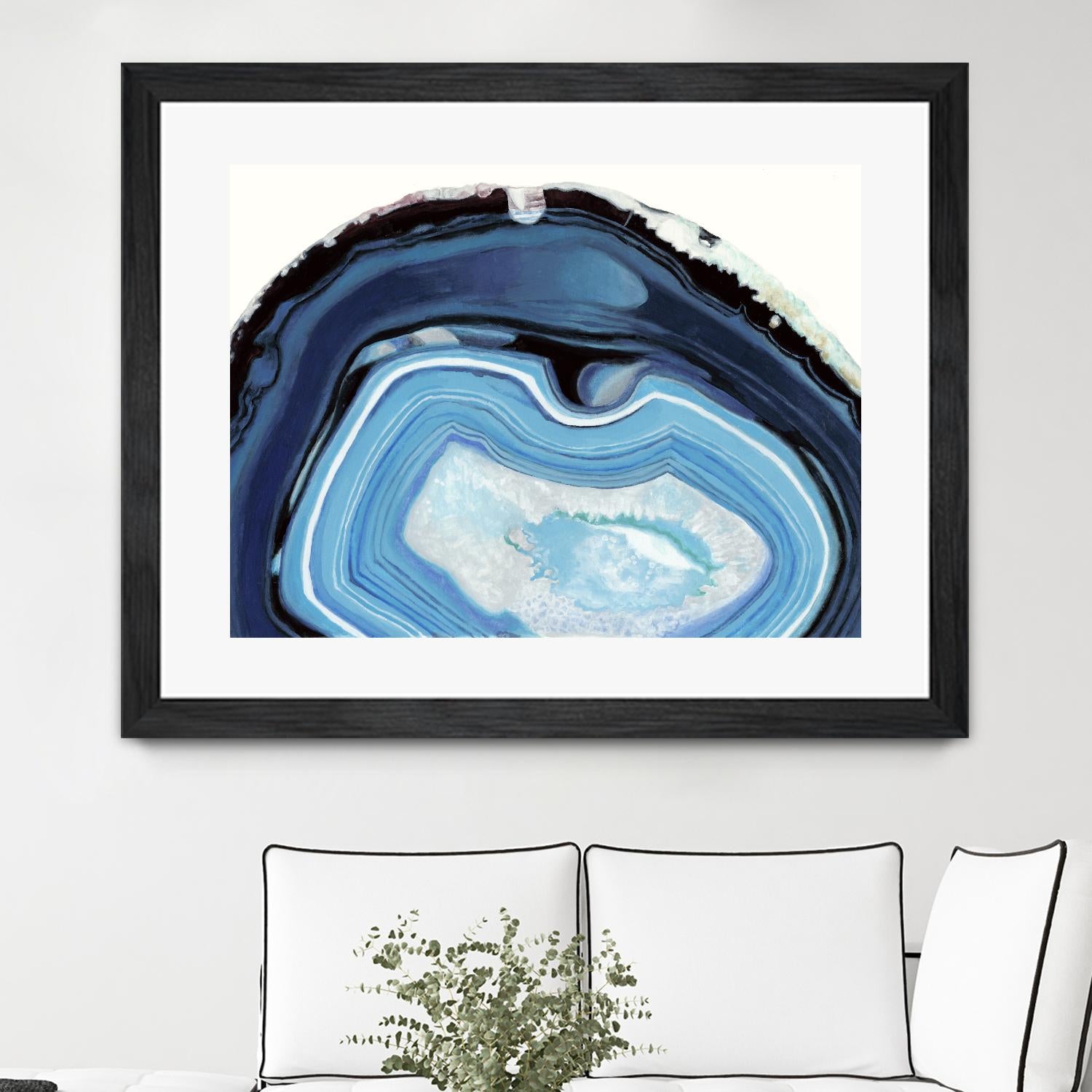 Agate Studies I by Naomi McCavitt on GIANT ART - blue abstract