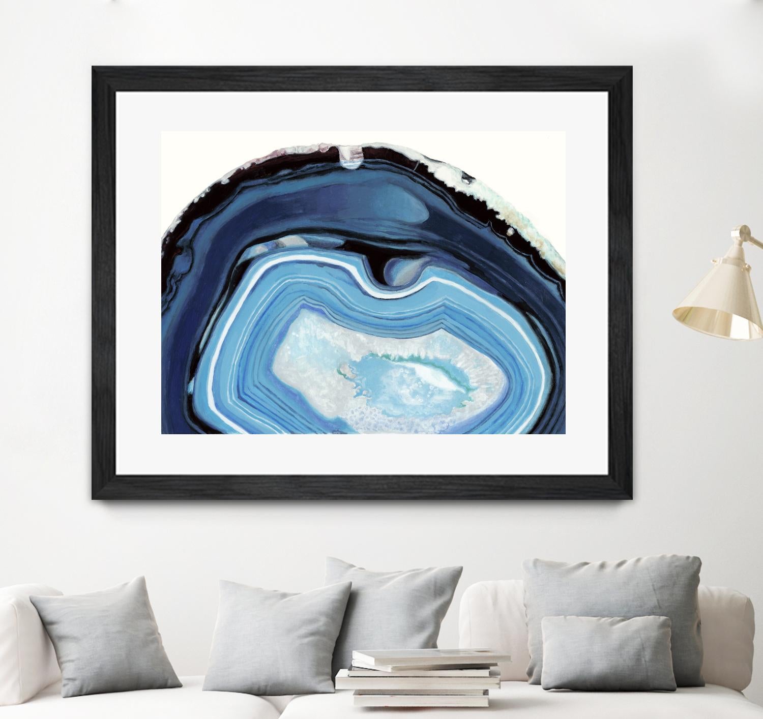 Agate Studies I by Naomi McCavitt on GIANT ART - blue abstract