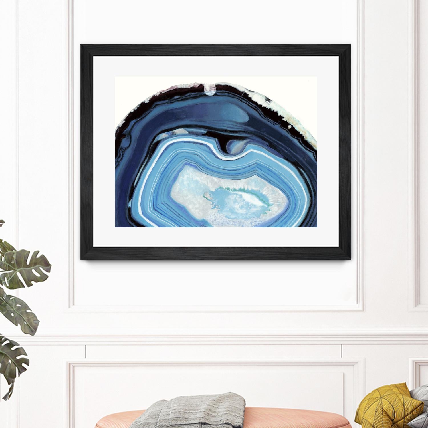 Agate Studies I by Naomi McCavitt on GIANT ART - blue abstract