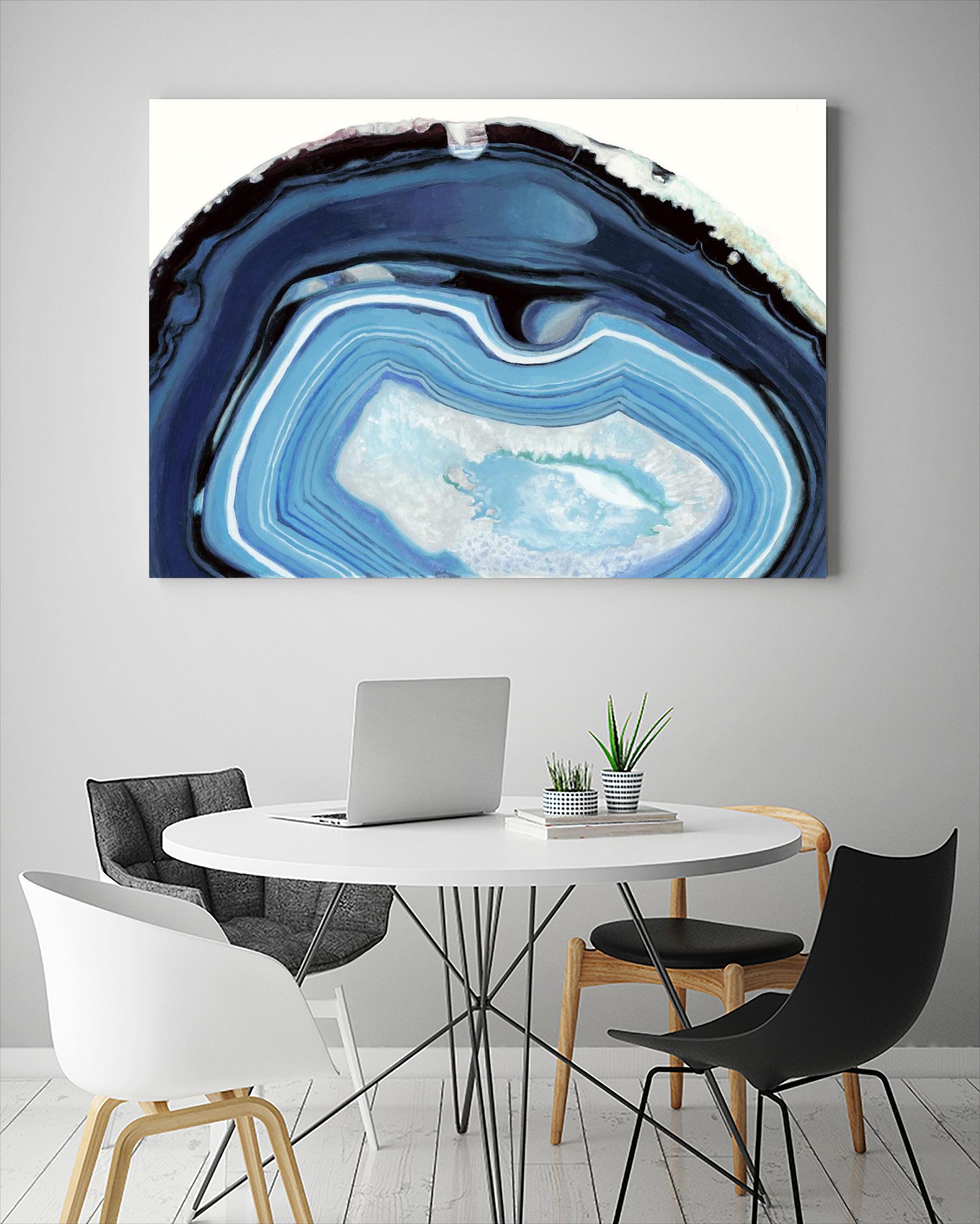 Agate Studies I by Naomi McCavitt on GIANT ART - blue abstract