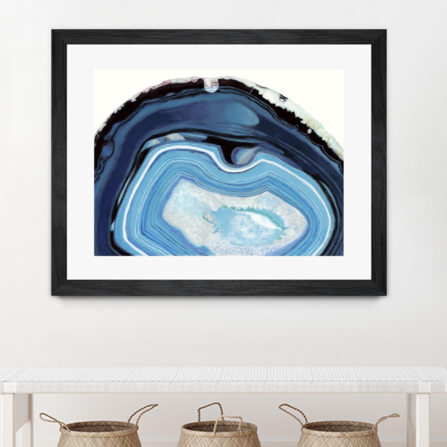 Agate Studies I by Naomi McCavitt on GIANT ART - blue abstract