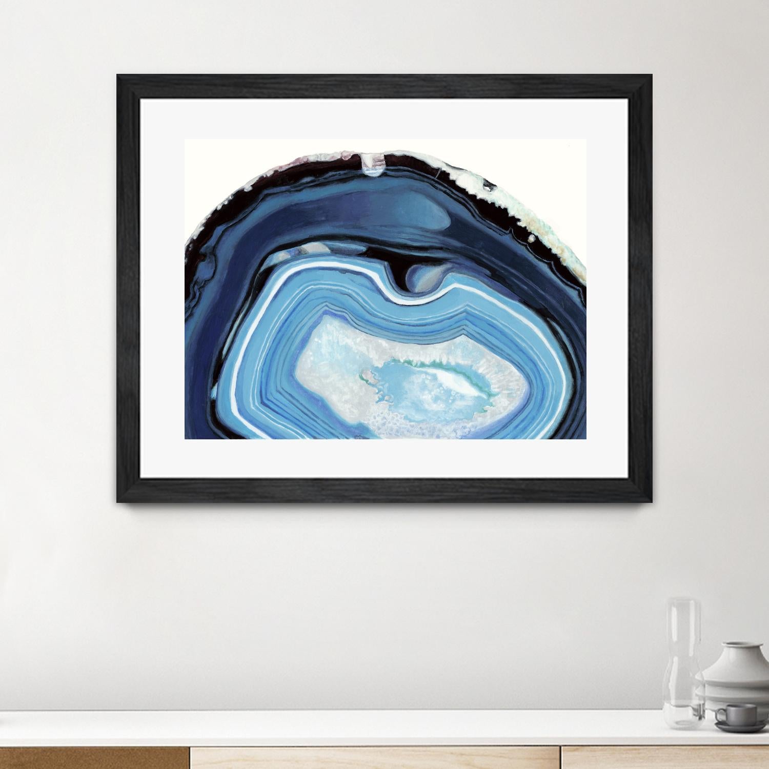 Agate Studies I by Naomi McCavitt on GIANT ART - blue abstract