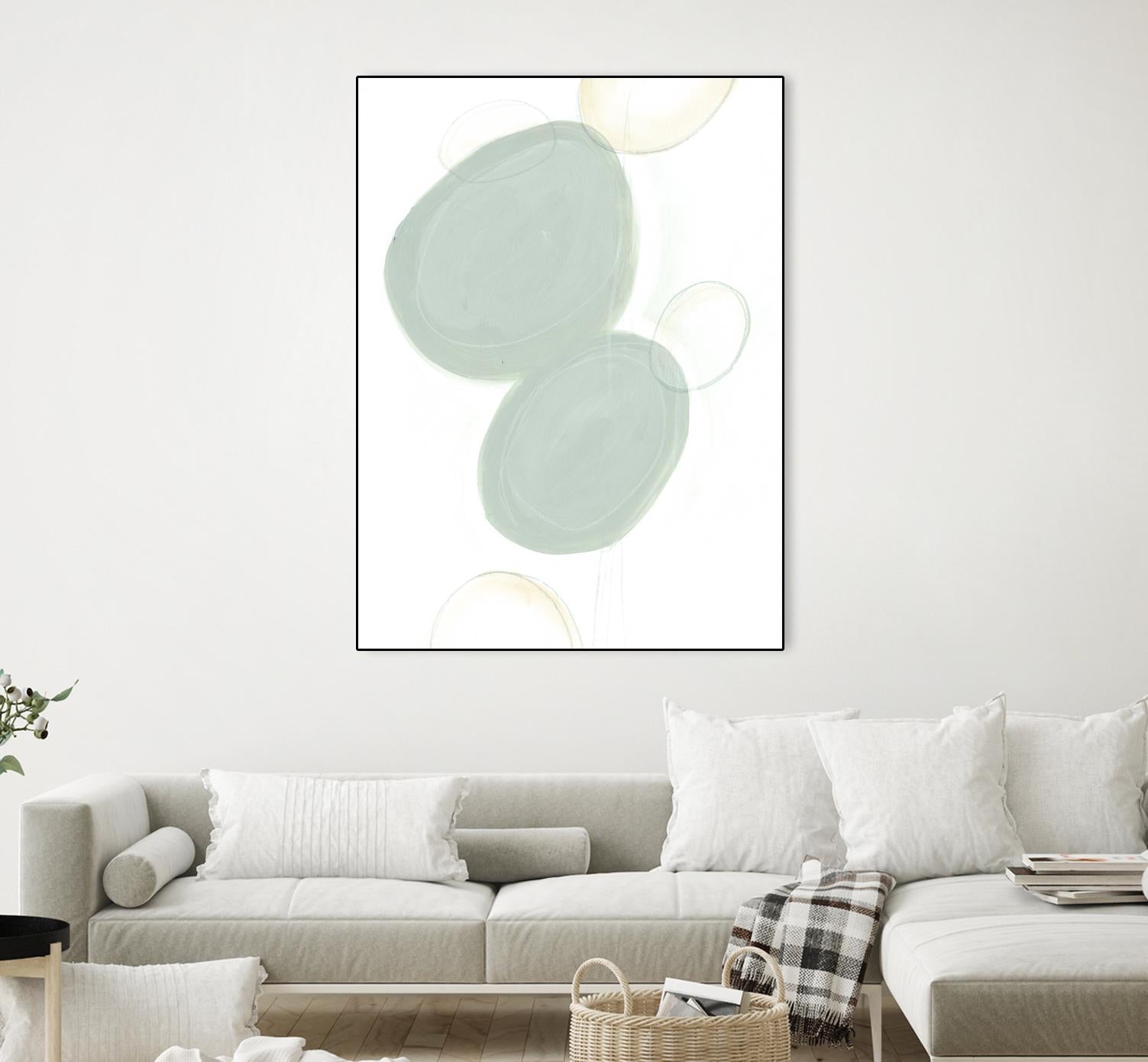 Implied Motif I by June Erica Vess on GIANT ART - green abstract