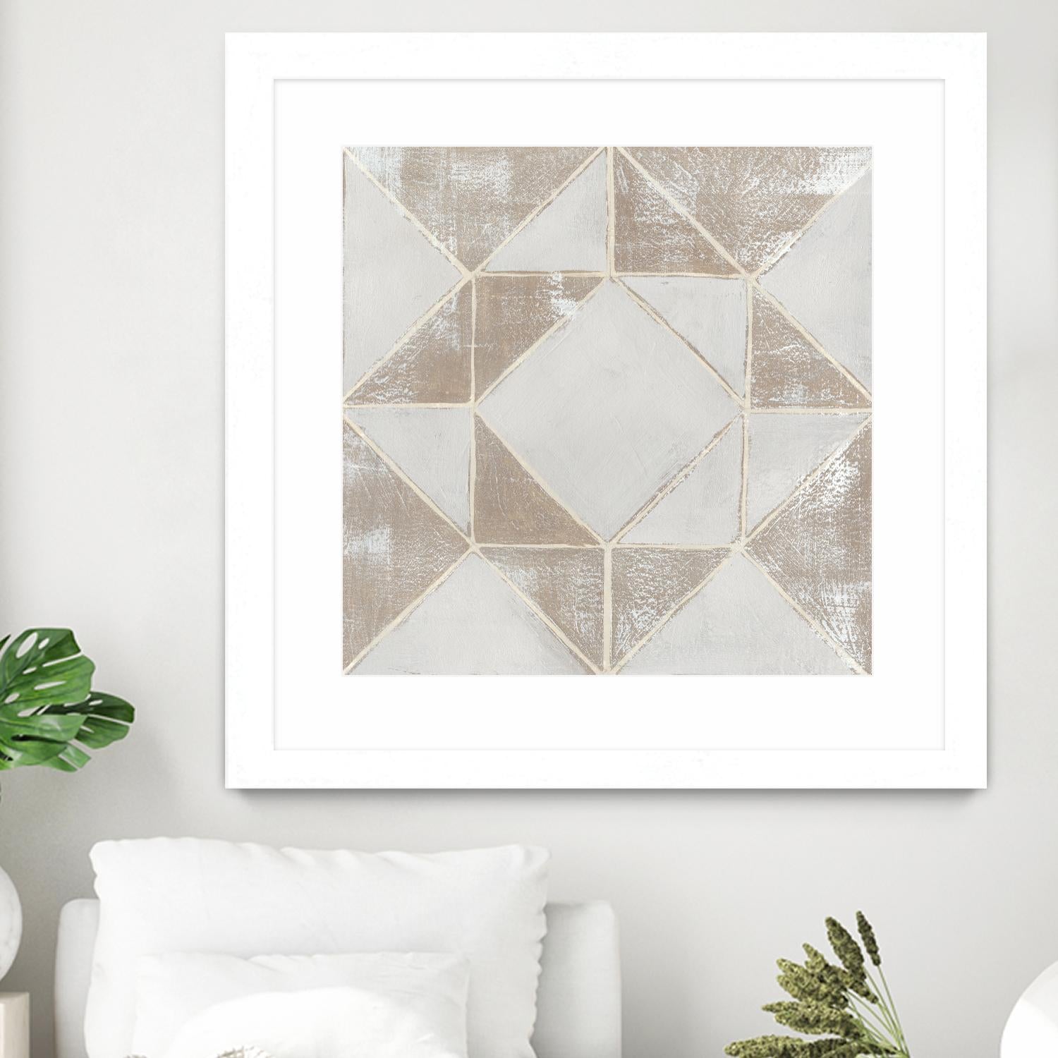 Geometric Veil I by Grace Popp on GIANT ART - abstract