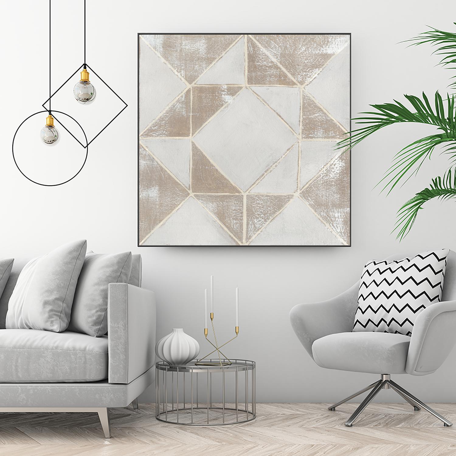 Geometric Veil I by Grace Popp on GIANT ART - abstract