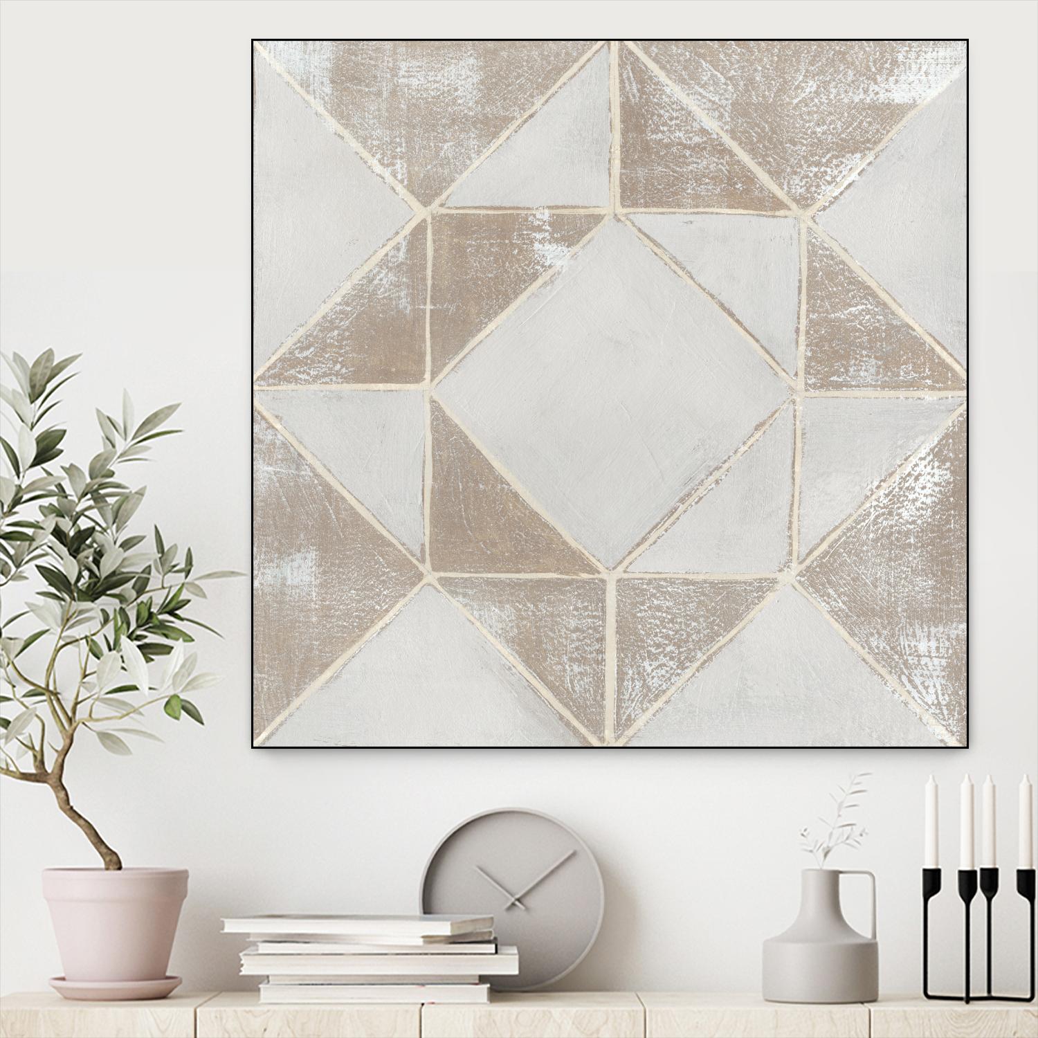 Geometric Veil I by Grace Popp on GIANT ART - abstract