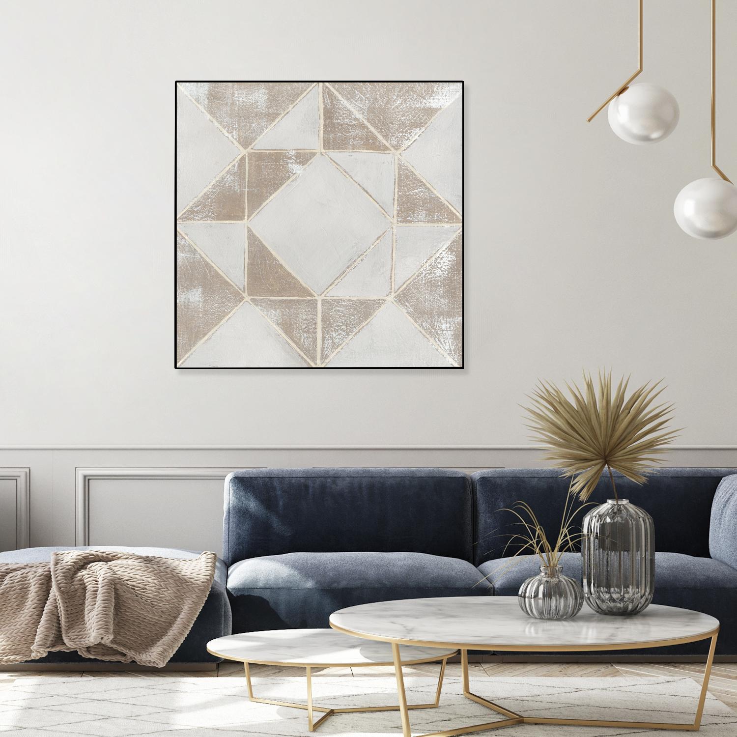 Geometric Veil I by Grace Popp on GIANT ART - abstract